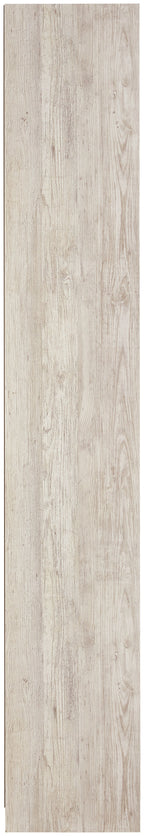 Whitewash wood bookcase side panel