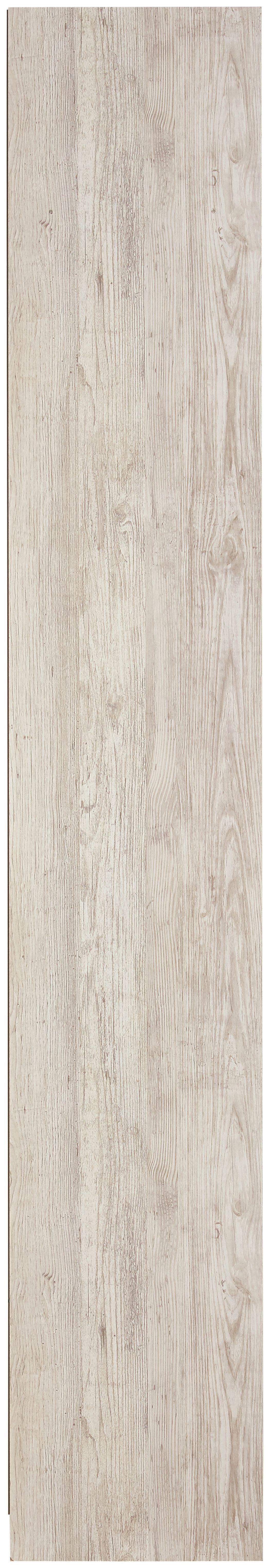 Whitewash wood bookcase side panel