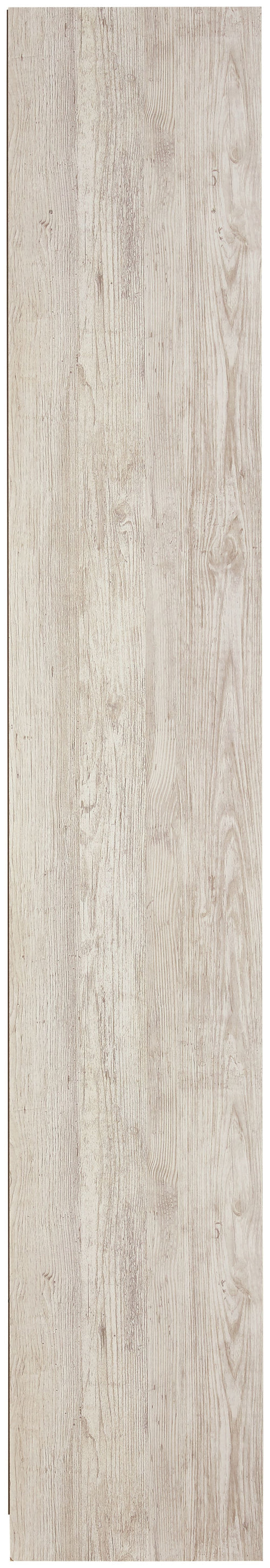 Whitewash wood bookcase side panel