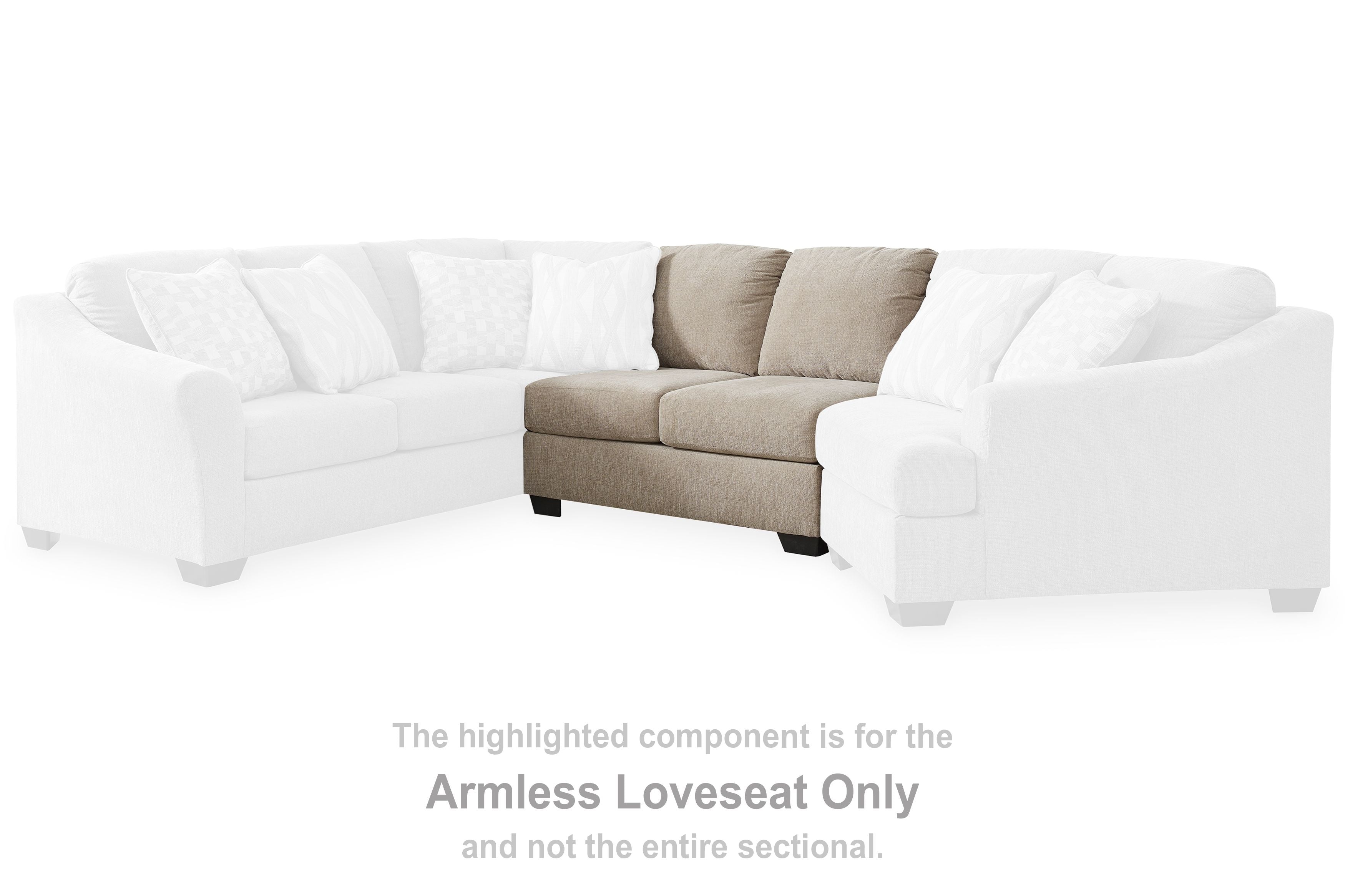 Brogan Bay - Cork - Armless Loveseat