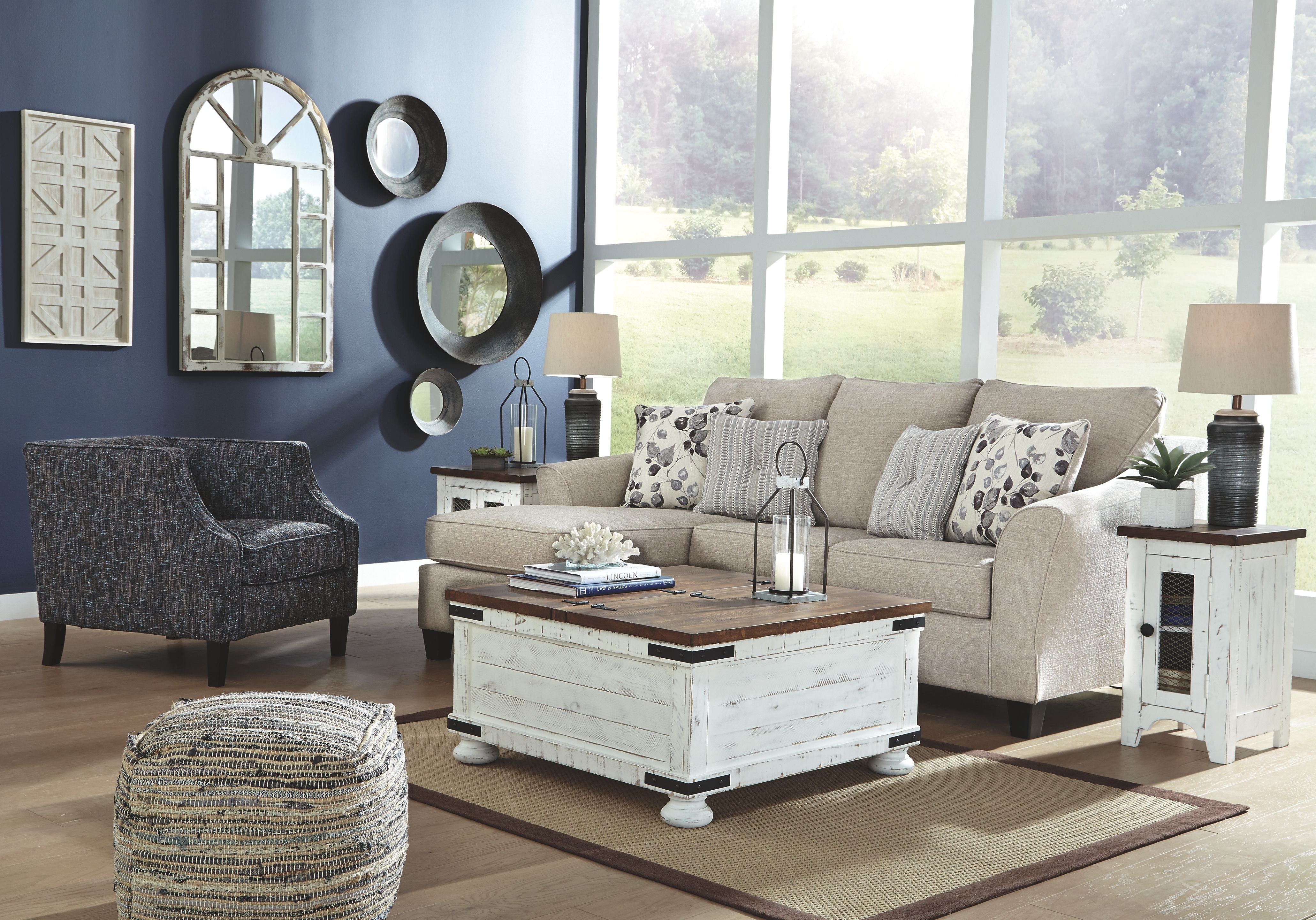 Abney - Driftwood - Sectional Sofa-Ashley Furniture-American Furniture Outlet