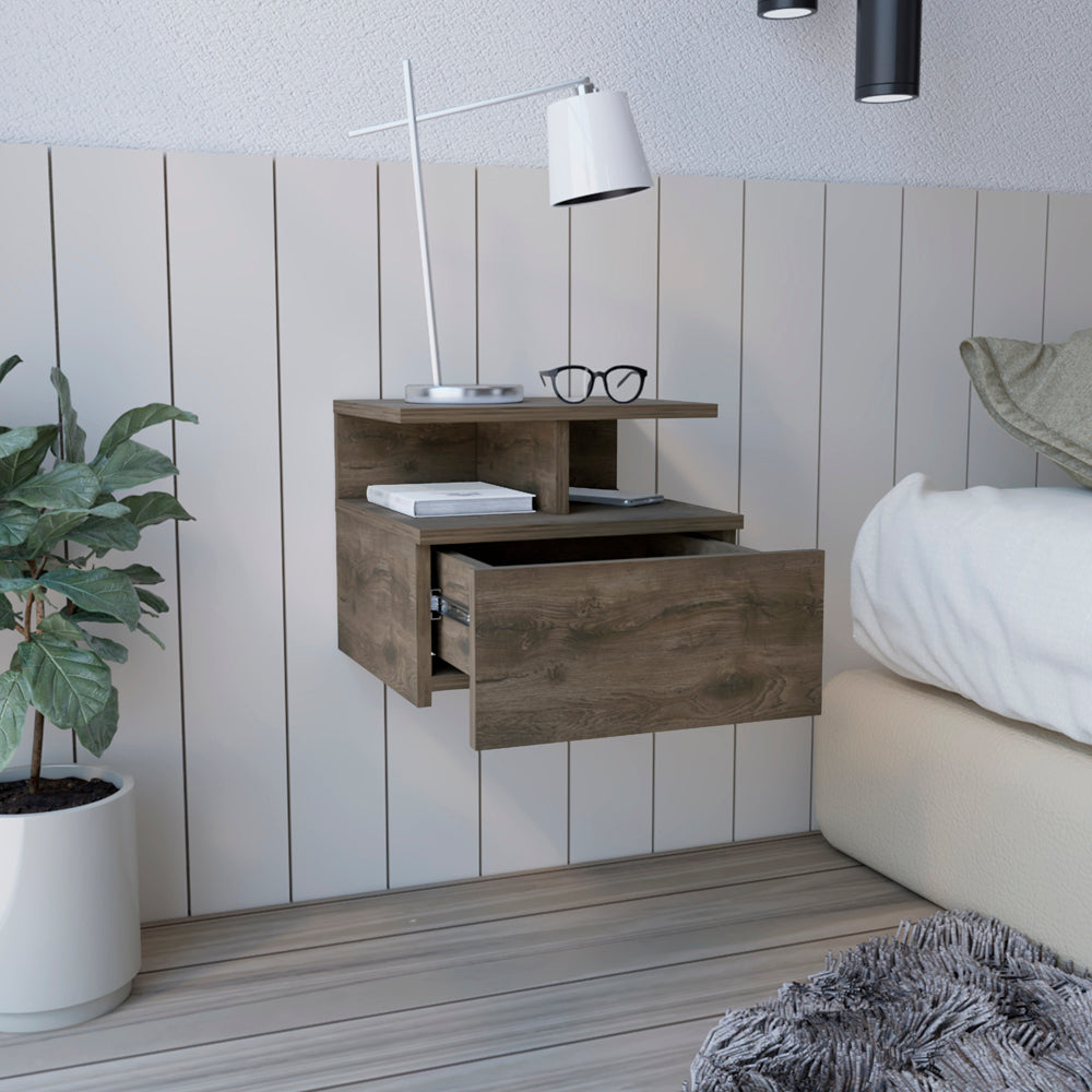 Adele Floating Nightstand - Modern Bedside Table-American Furniture Outlet