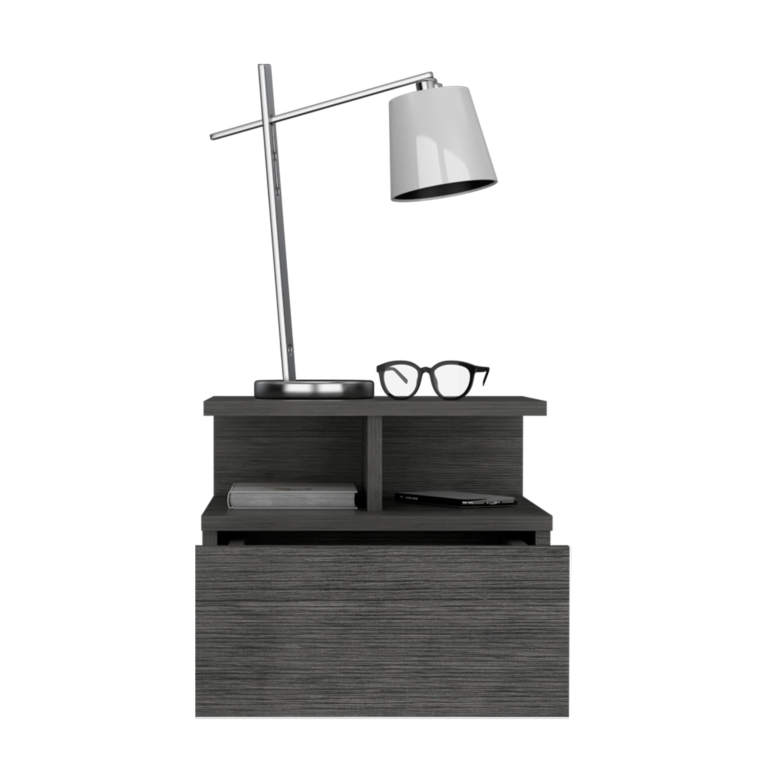 Adele Floating Nightstand - Modern Bedside Table-American Furniture Outlet