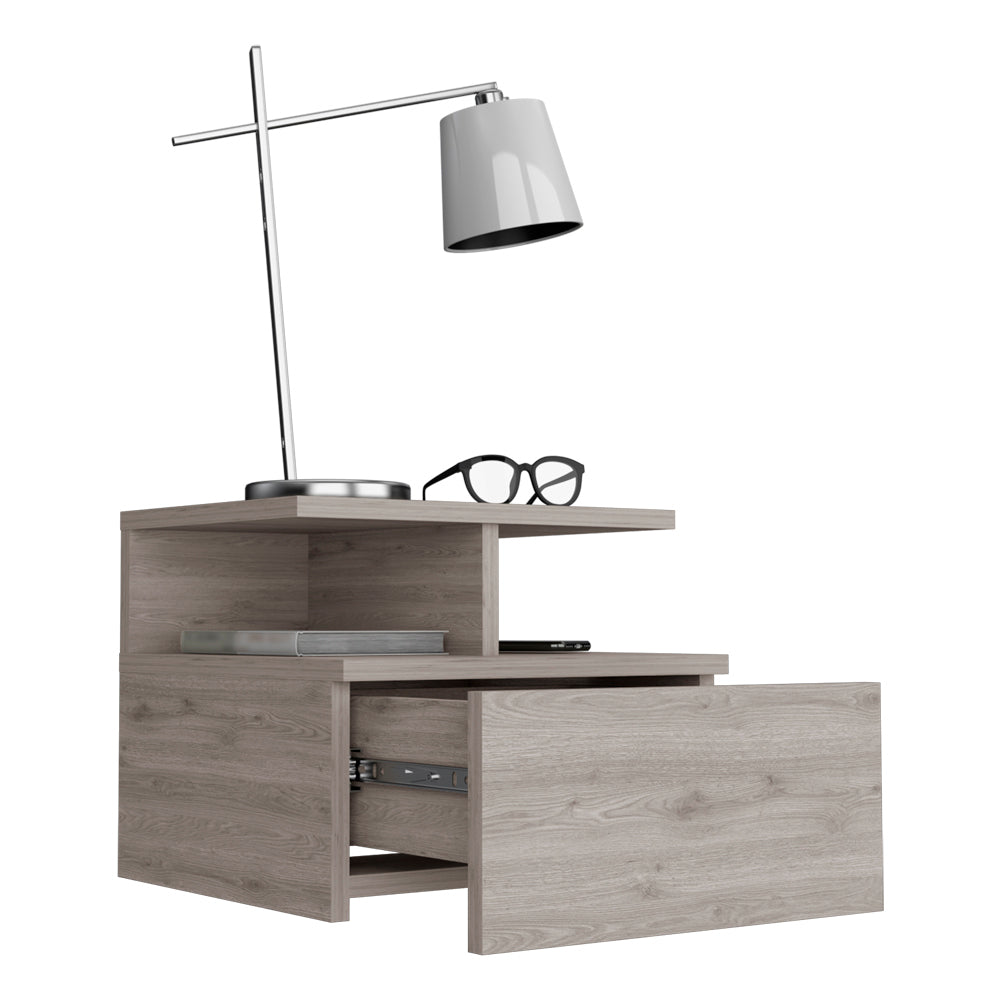 Adele Floating Nightstand - Modern Bedside Table-American Furniture Outlet