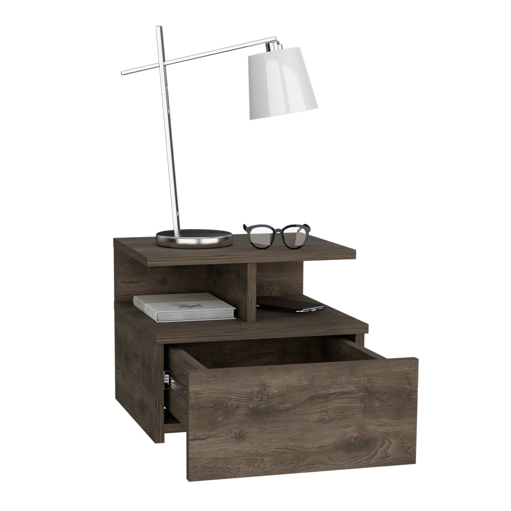 Adele Floating Nightstand - Modern Bedside Table-American Furniture Outlet