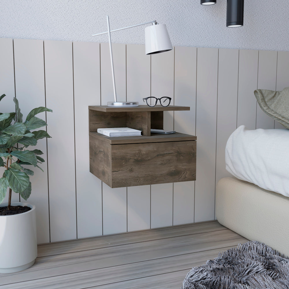 Adele Floating Nightstand - Modern Bedside Table-American Furniture Outlet
