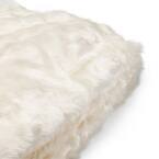 Amori Faux Fur Bean Bag - White (3 ft)-American Furniture Outlet