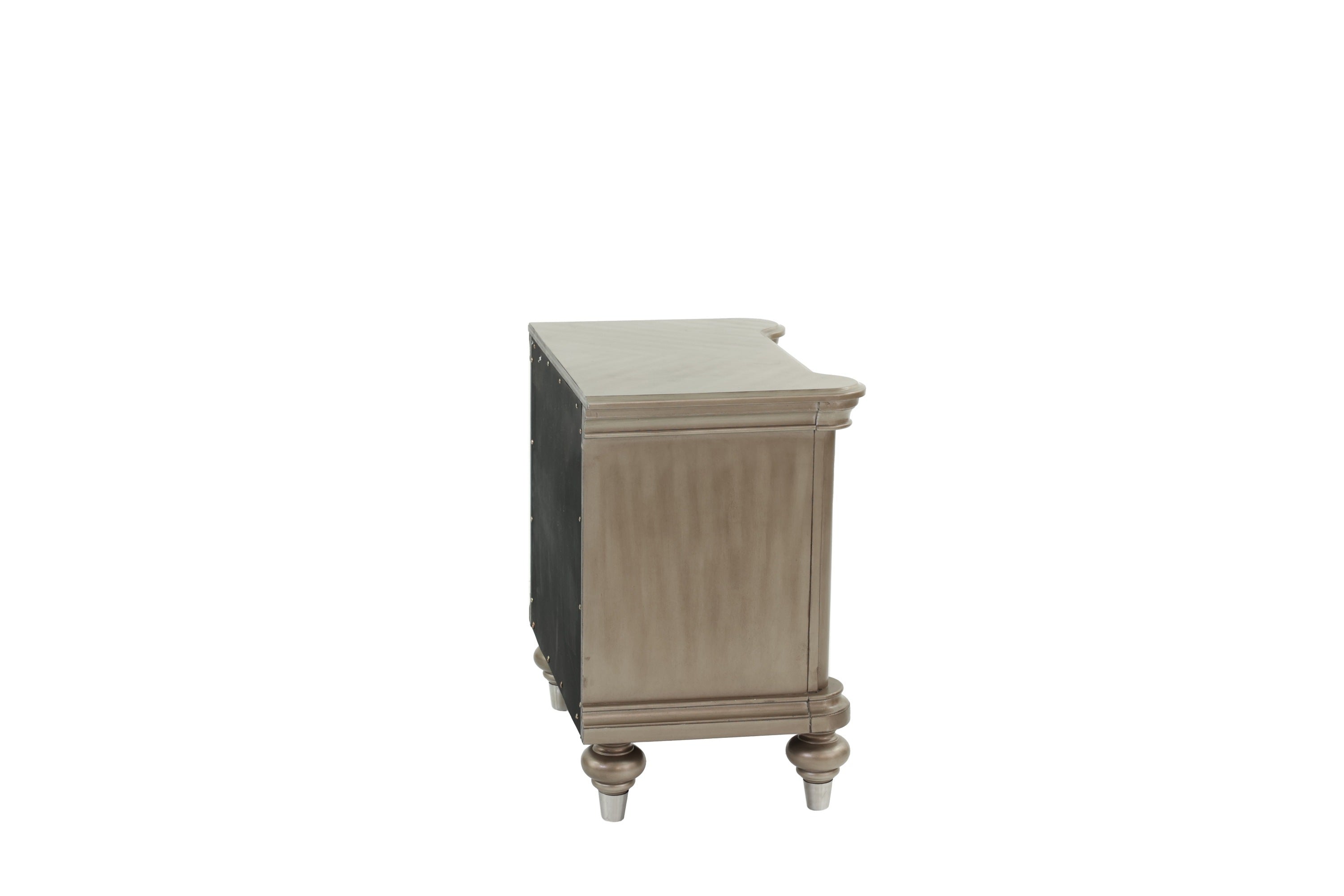Antique Silver Nightstand-American Furniture Outlet