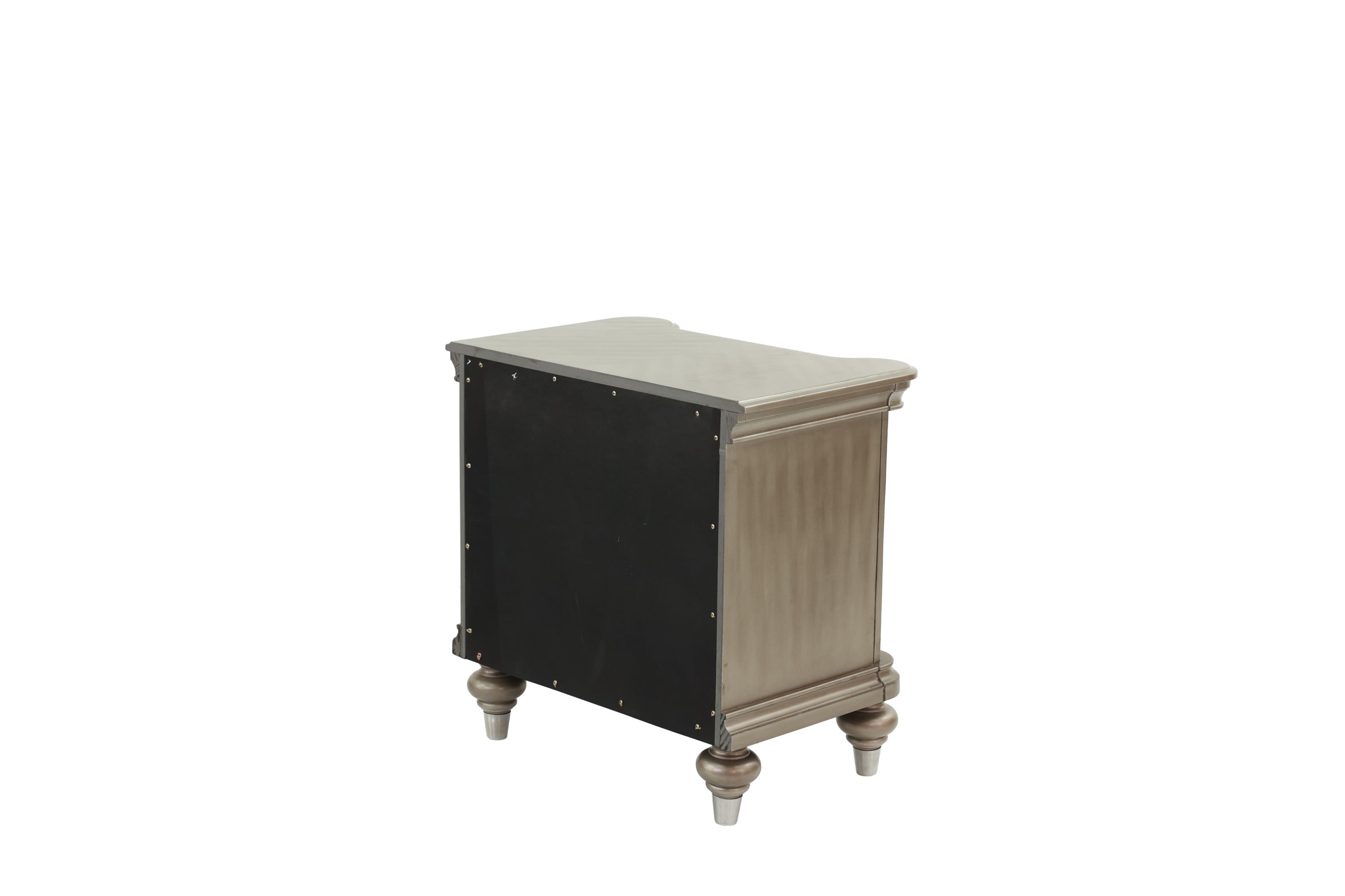Antique Silver Nightstand-American Furniture Outlet