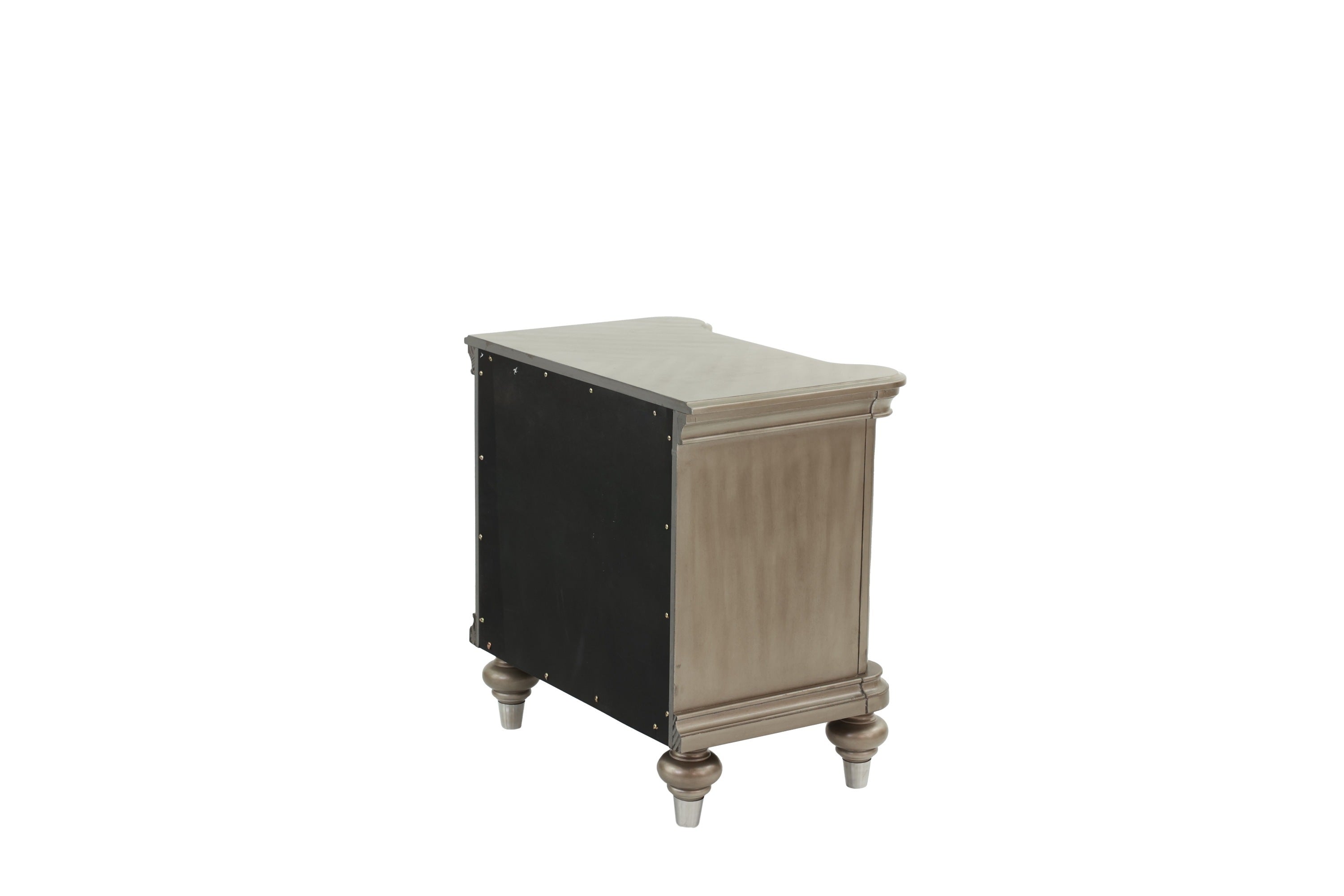 Antique Silver Nightstand-American Furniture Outlet