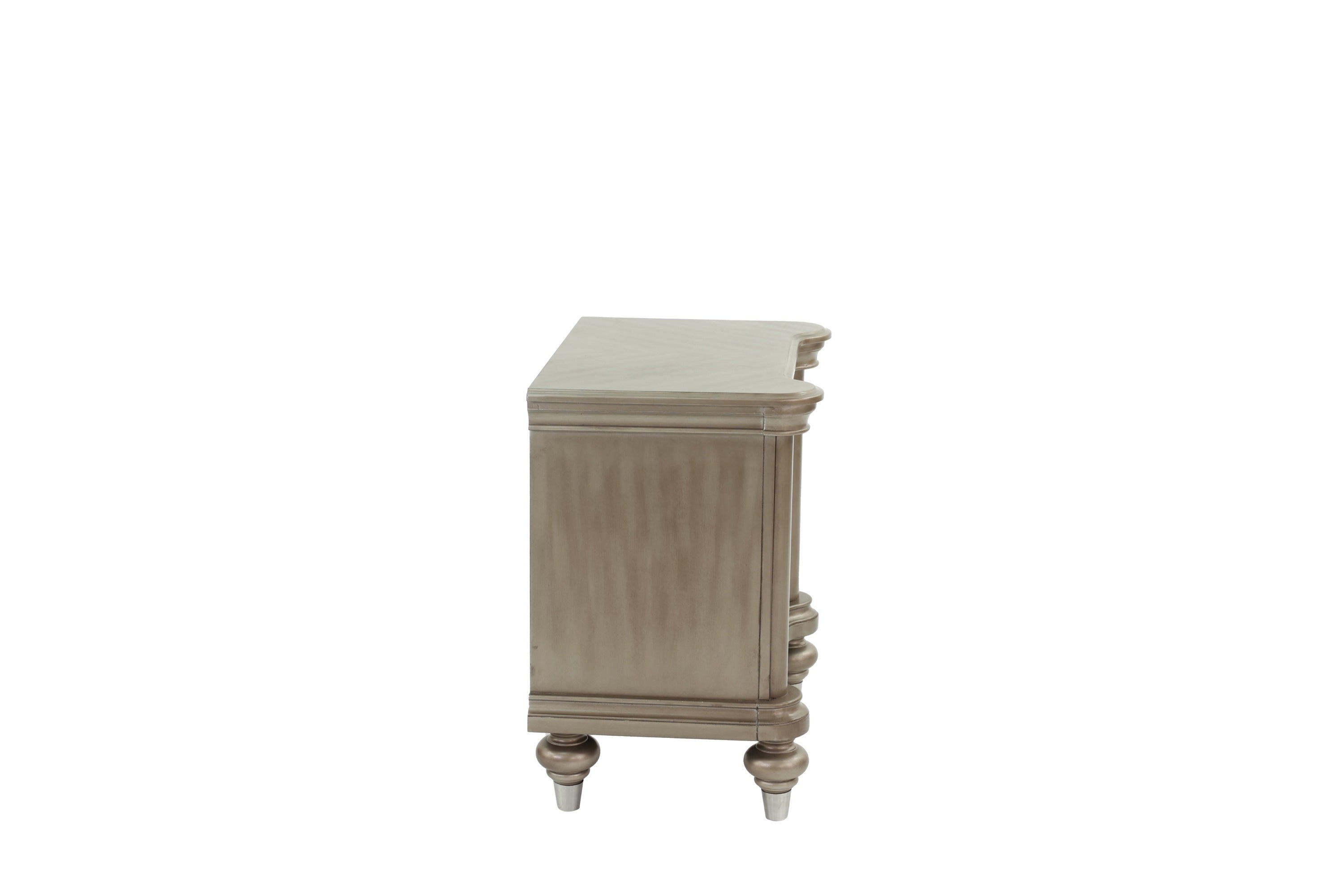 Antique Silver Nightstand-American Furniture Outlet