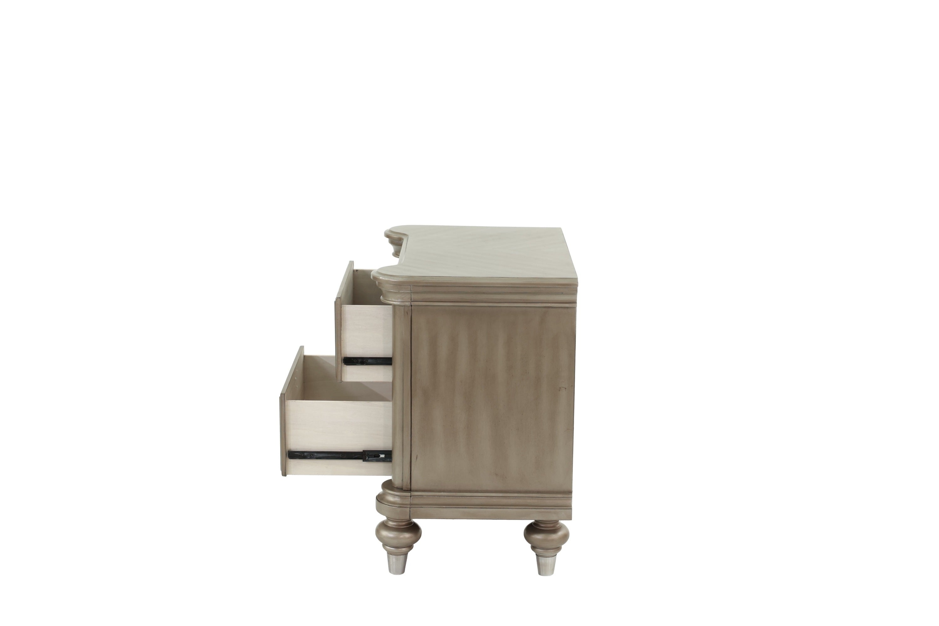 Antique Silver Nightstand-American Furniture Outlet