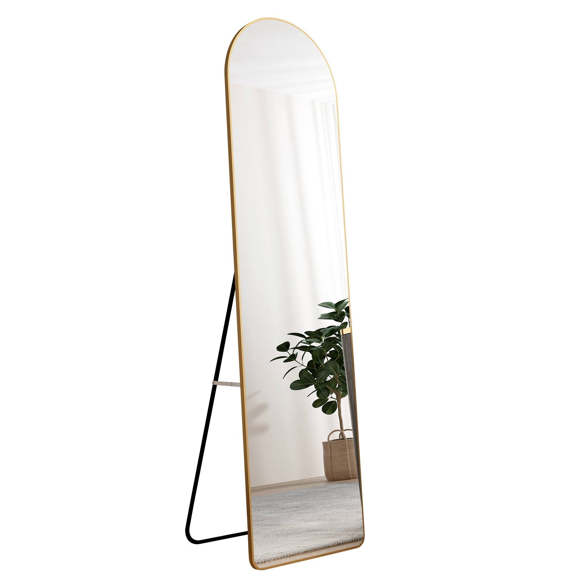 Arched Full Length Mirror | Floor & Wall Mountable-American Furniture Outlet