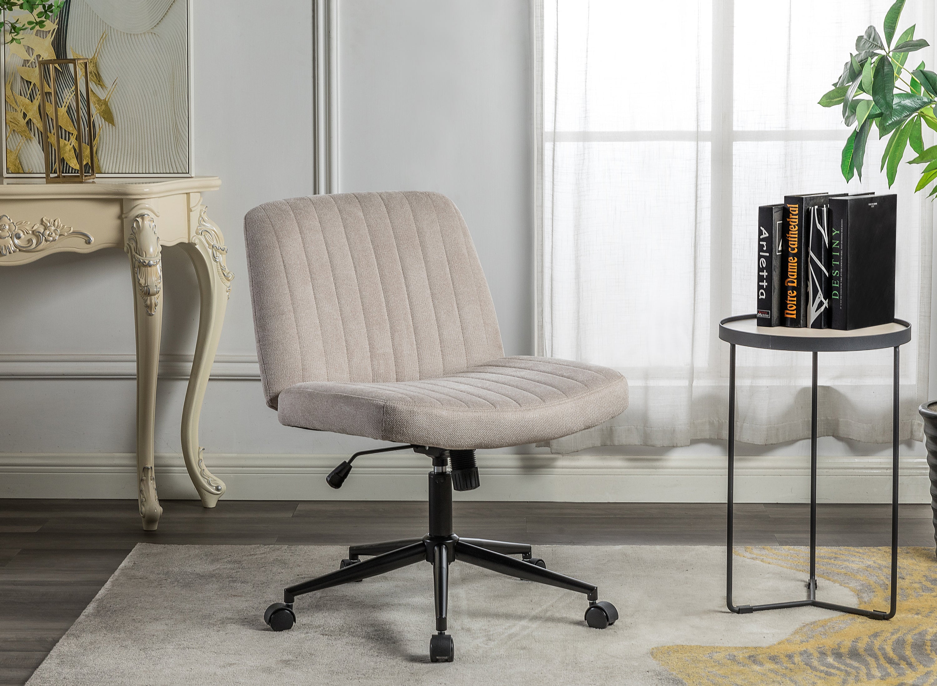 Armless Ergonomic Office Chair-American Furniture Outlet