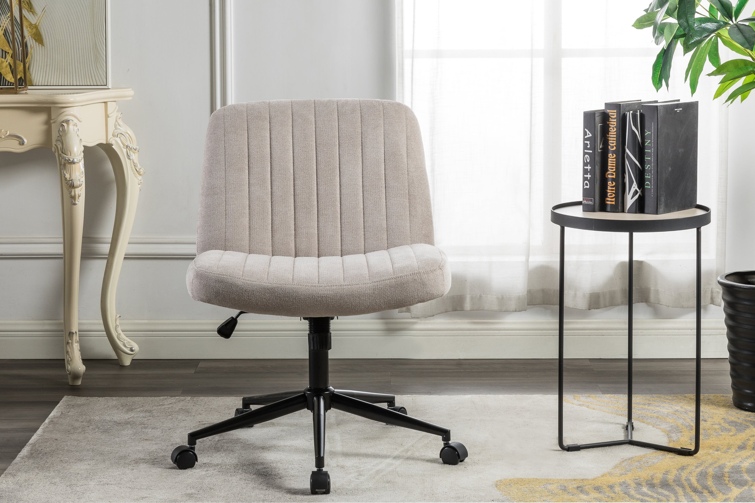 Armless Ergonomic Office Chair-American Furniture Outlet