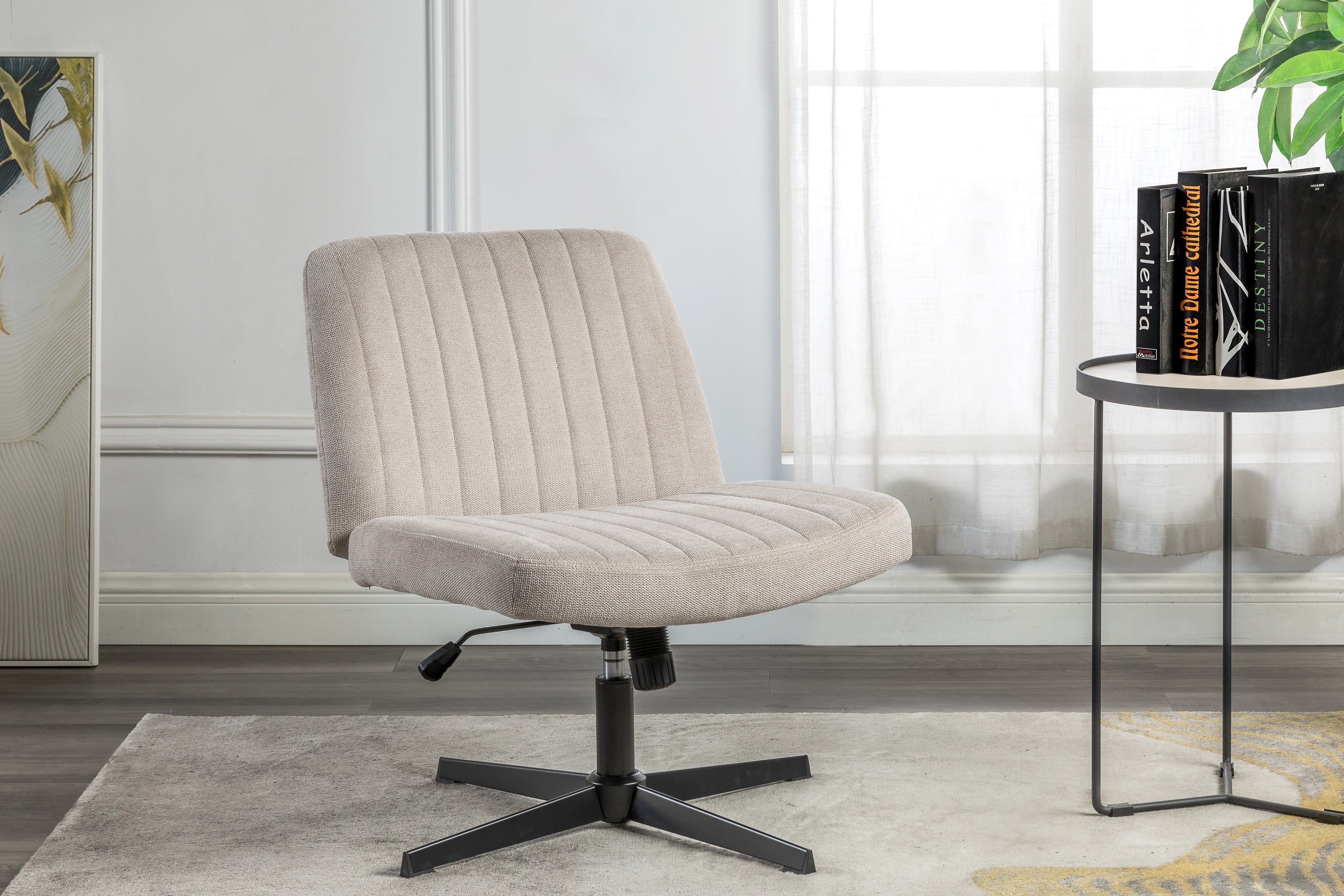 Armless Ergonomic Office Chair-American Furniture Outlet