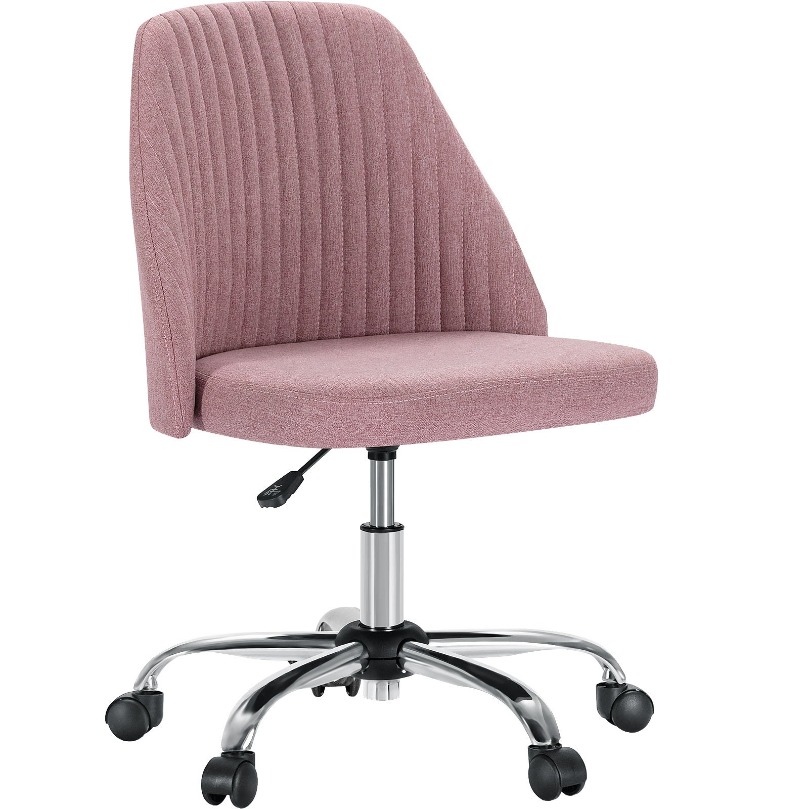 Armless Pink Office Chair-American Furniture Outlet