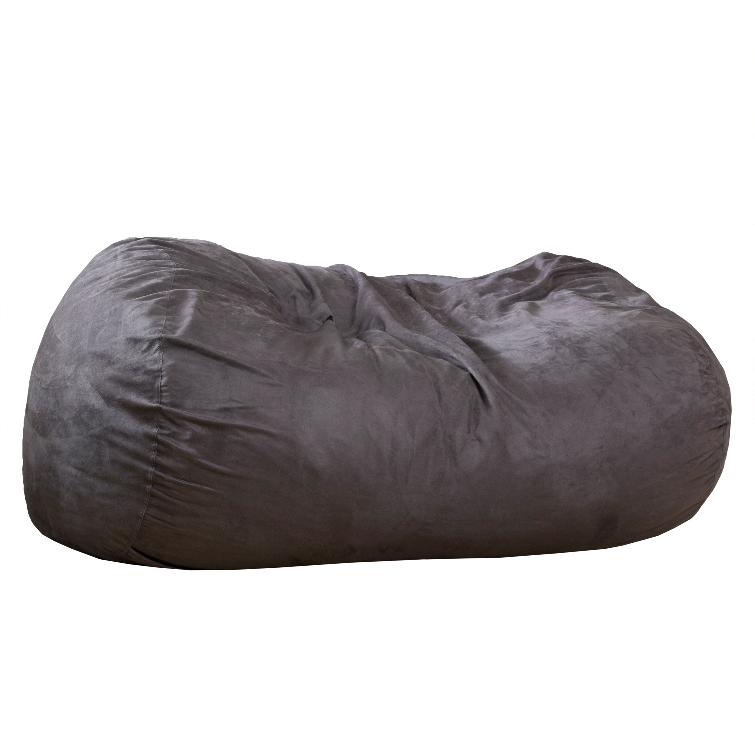 Asher Soft Microfiber Suede 6.5' Bean Bag-American Furniture Outlet