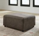 Ashley Allena Modular Sectional Sofa - Suede-Like Fabric, Dark Gray-Signature Design by Ashley®-American Furniture Outlet