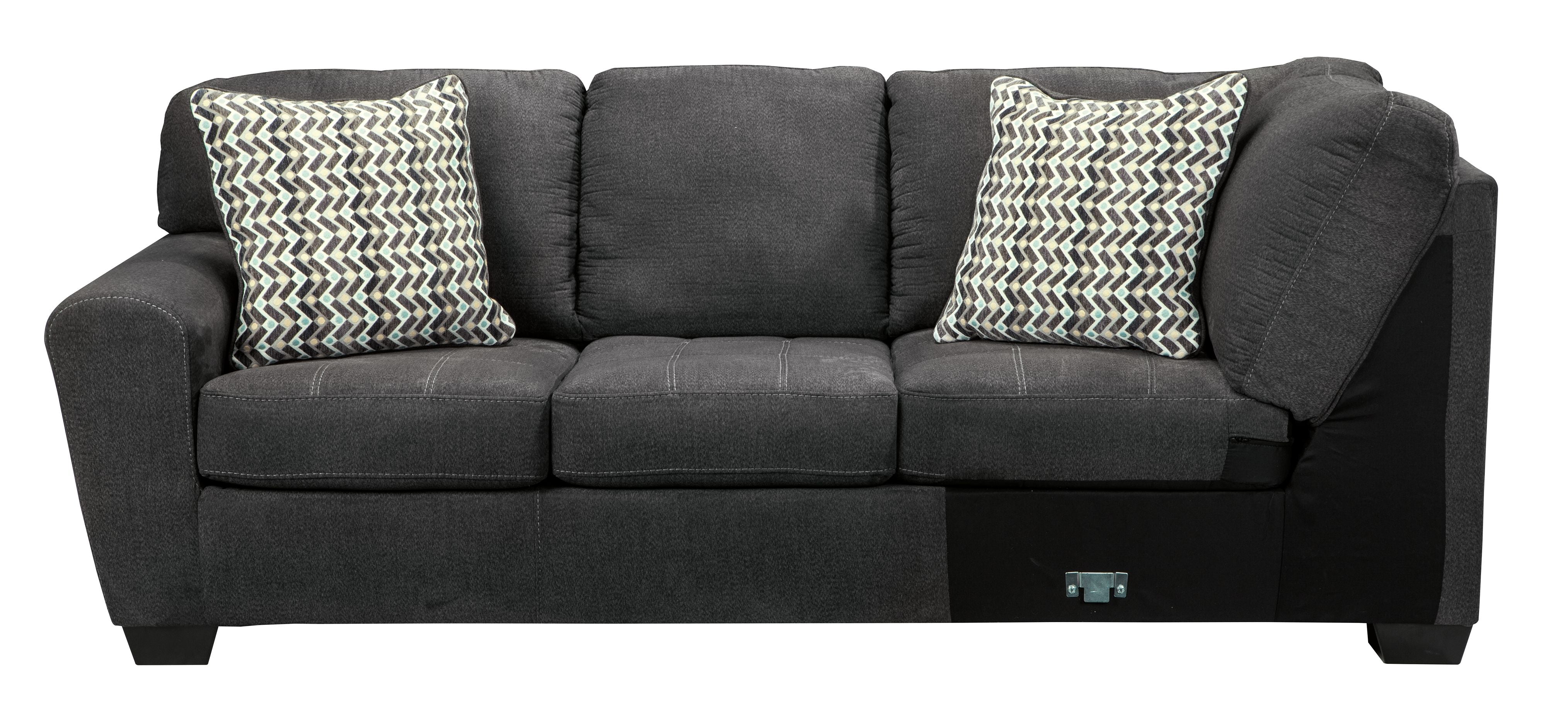 Ashley Ambee Sectional U Shaped Sectional Chaise - Gray-Benchcraft®-American Furniture Outlet