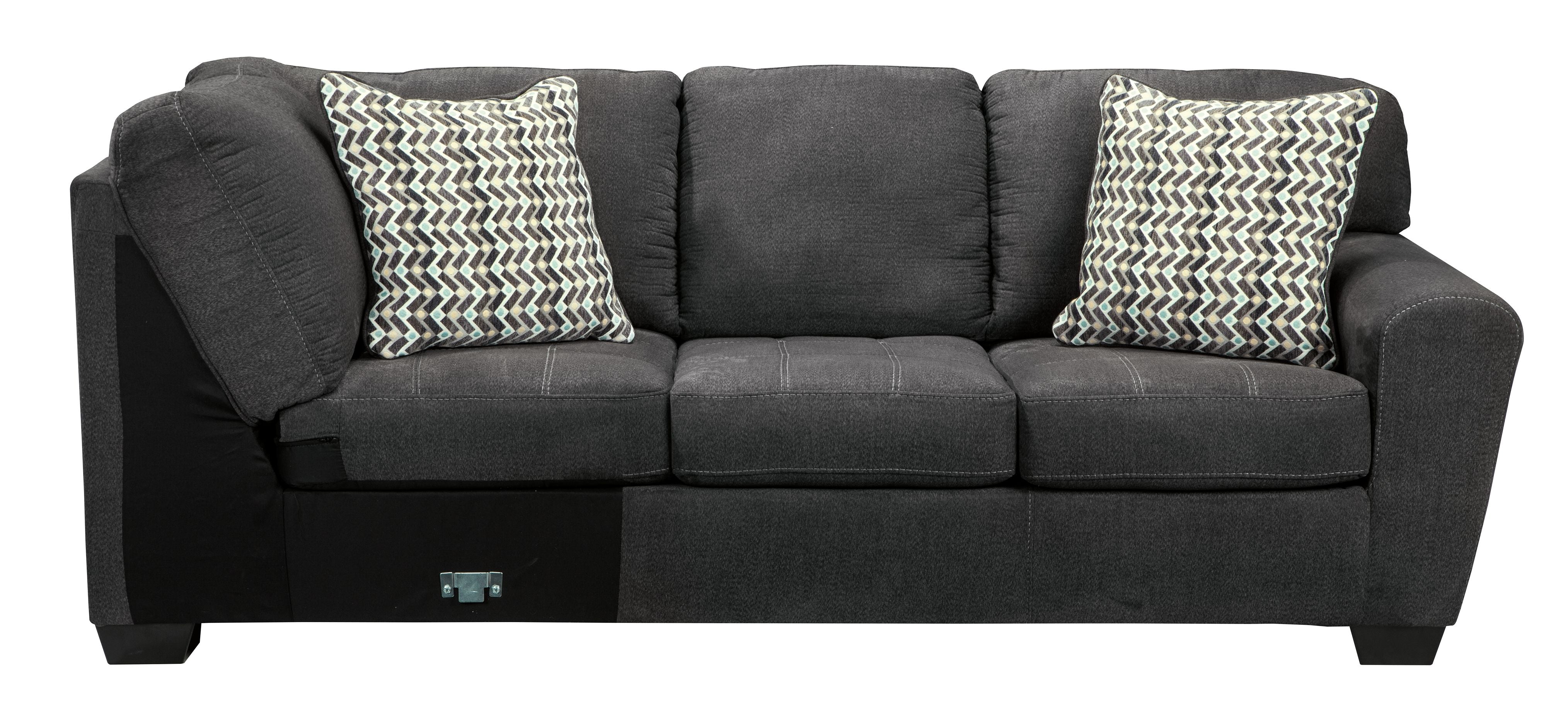 Ashley Ambee Sectional U Shaped Sectional Chaise - Gray-Benchcraft®-American Furniture Outlet