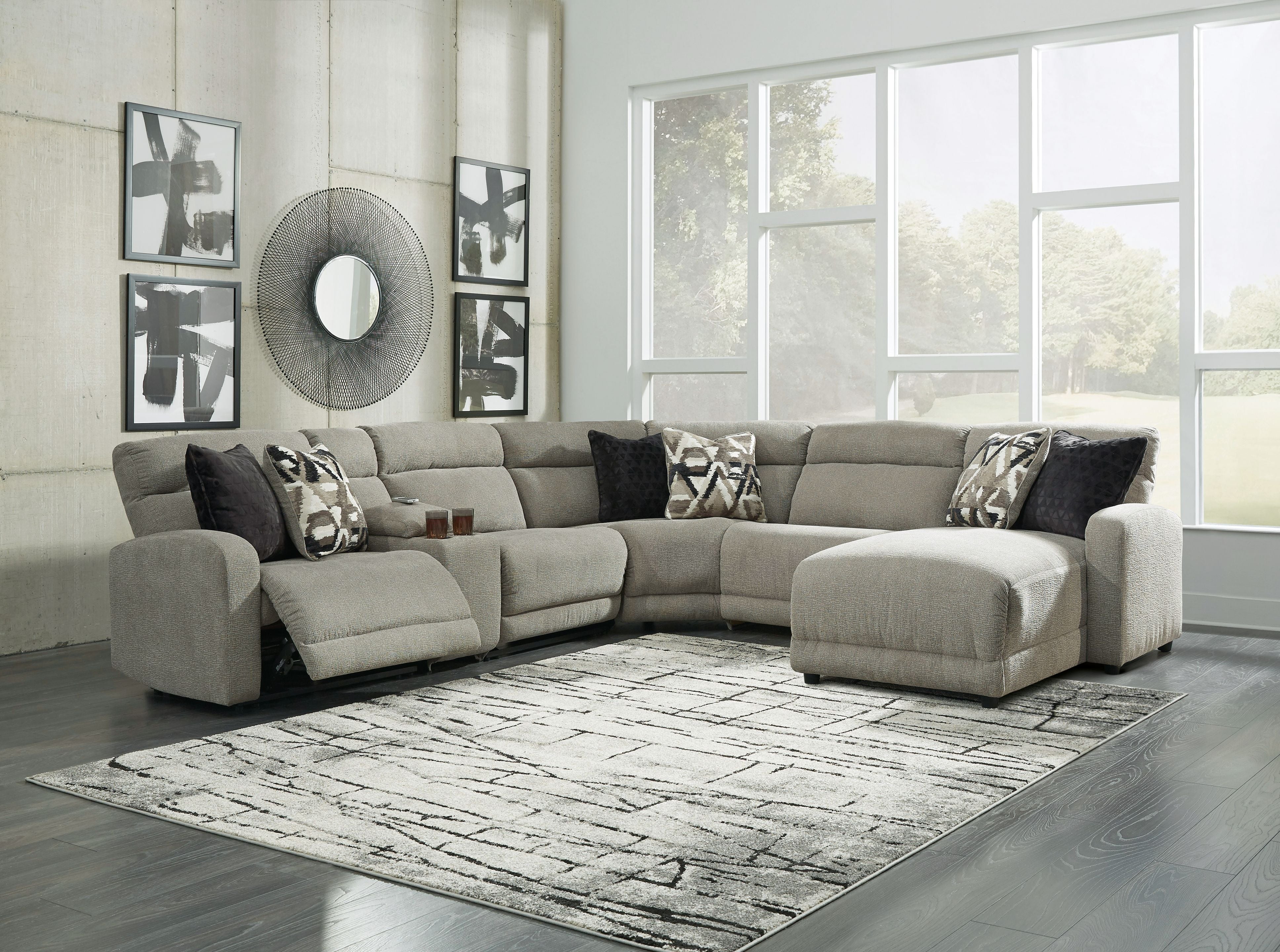 Ashley Colleyville Power Reclining Sectional-Signature Design by Ashley®-American Furniture Outlet