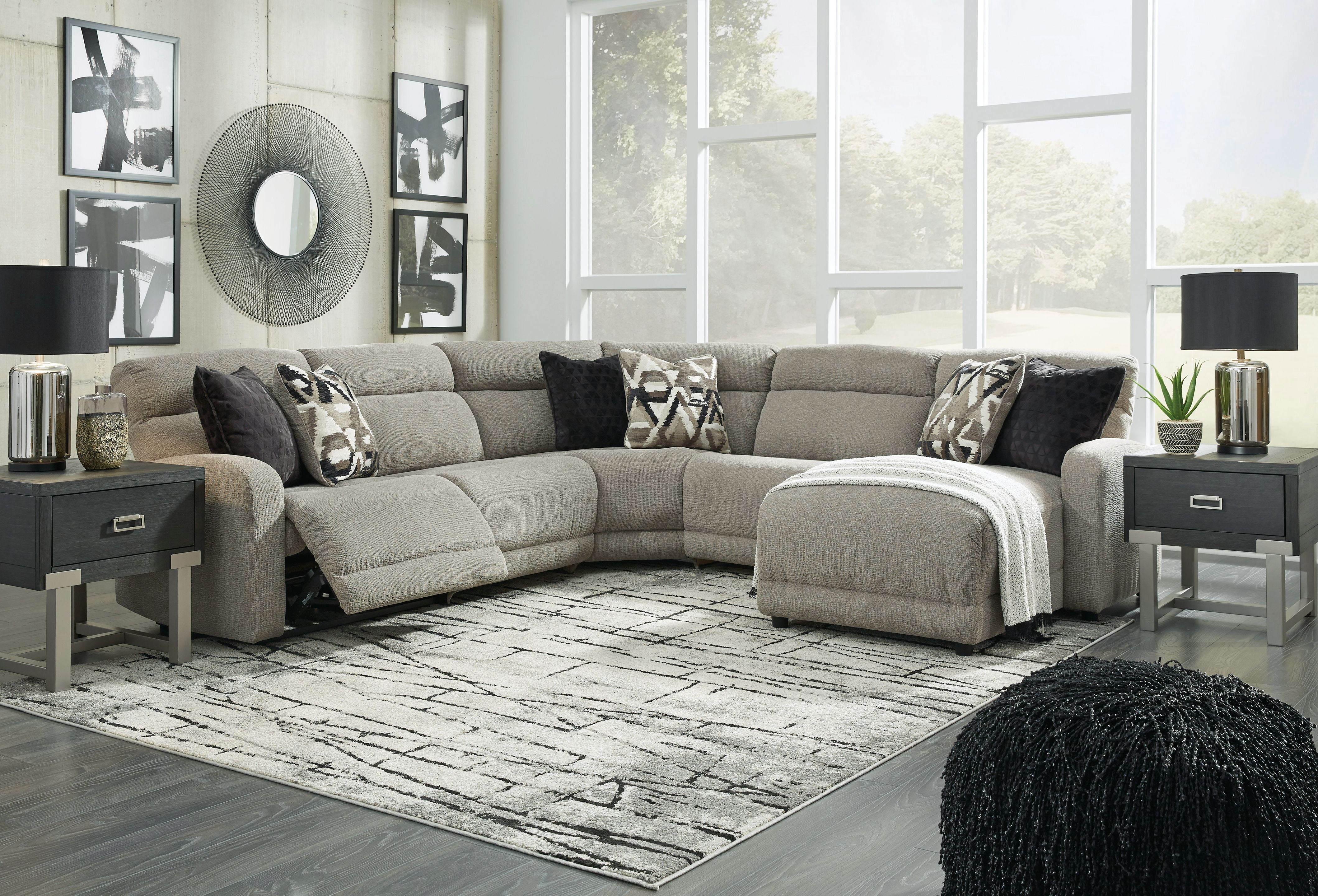 Ashley Colleyville Power Reclining Sectional-Signature Design by Ashley®-American Furniture Outlet