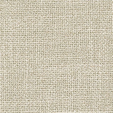 Woven linen fabric swatch, light beige textured pattern