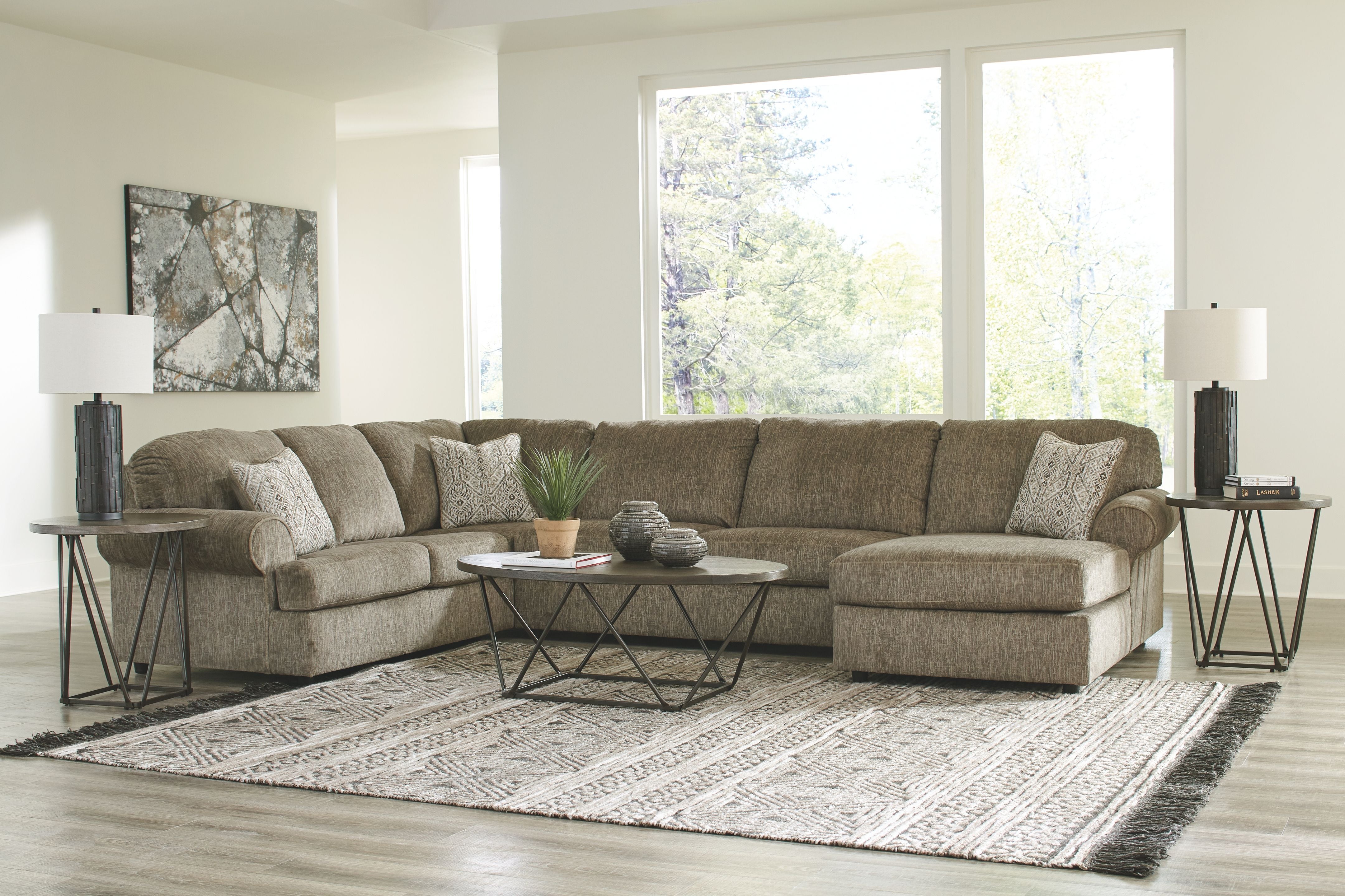 Ashley Hoylake 3-Piece U Shaped Sectional-Signature Design by Ashley®-American Furniture Outlet