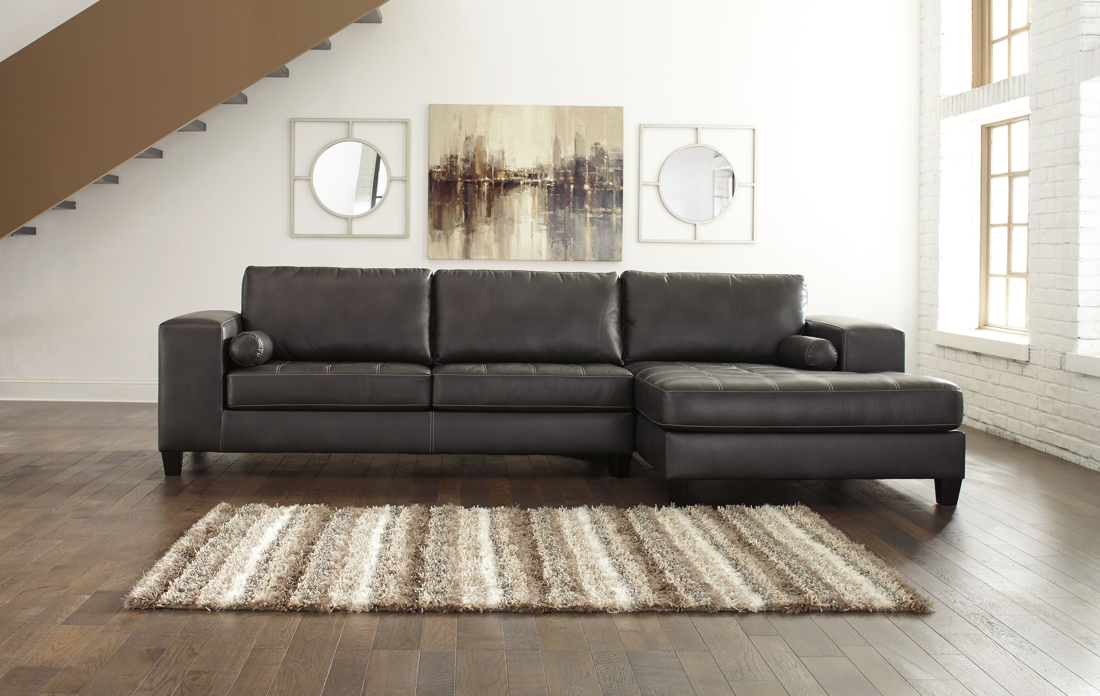 Ashley Nokomis 2 Piece Sectional With Chaise-Signature Design by Ashley®-American Furniture Outlet