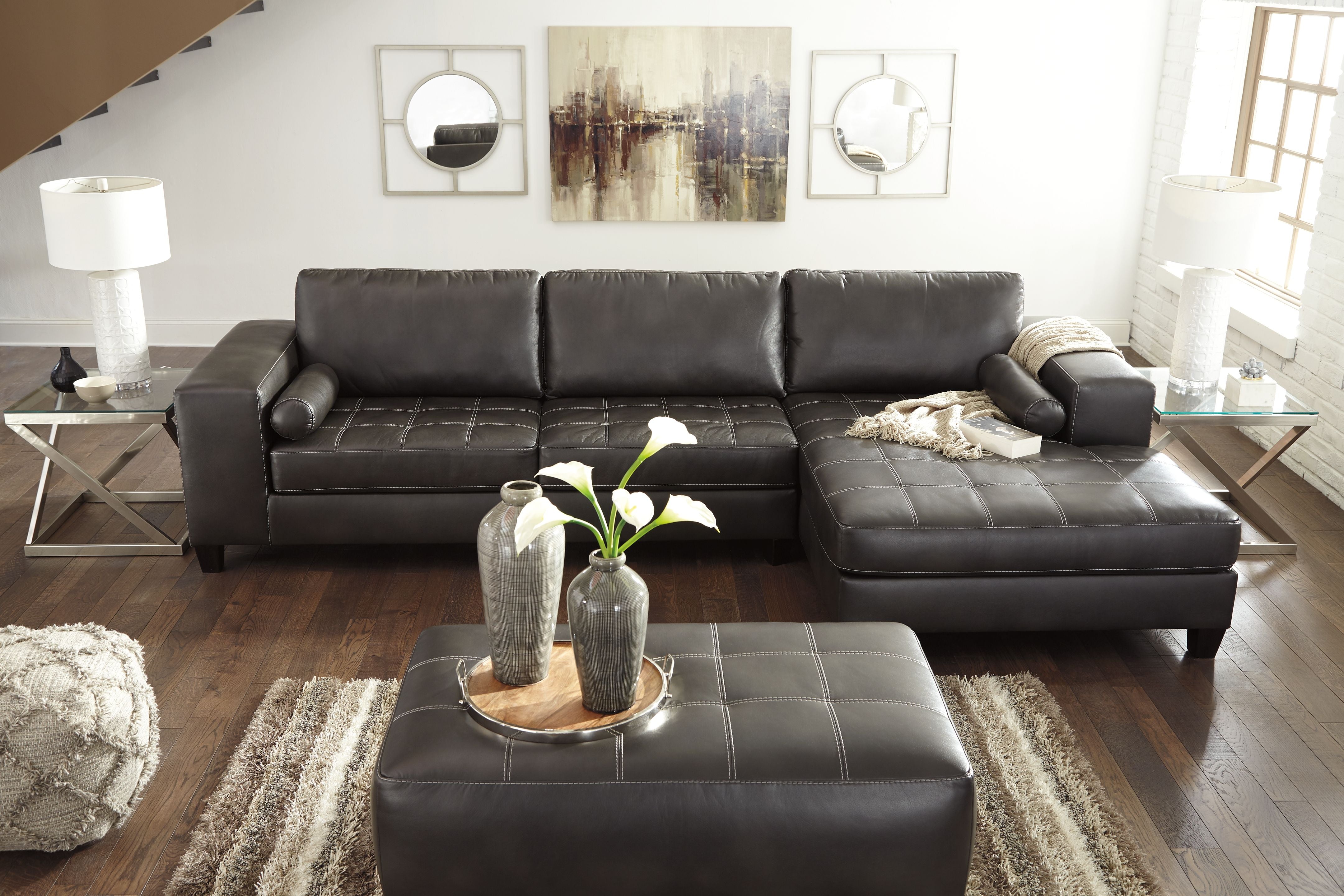 Ashley Nokomis 2 Piece Sectional With Chaise-Signature Design by Ashley®-American Furniture Outlet