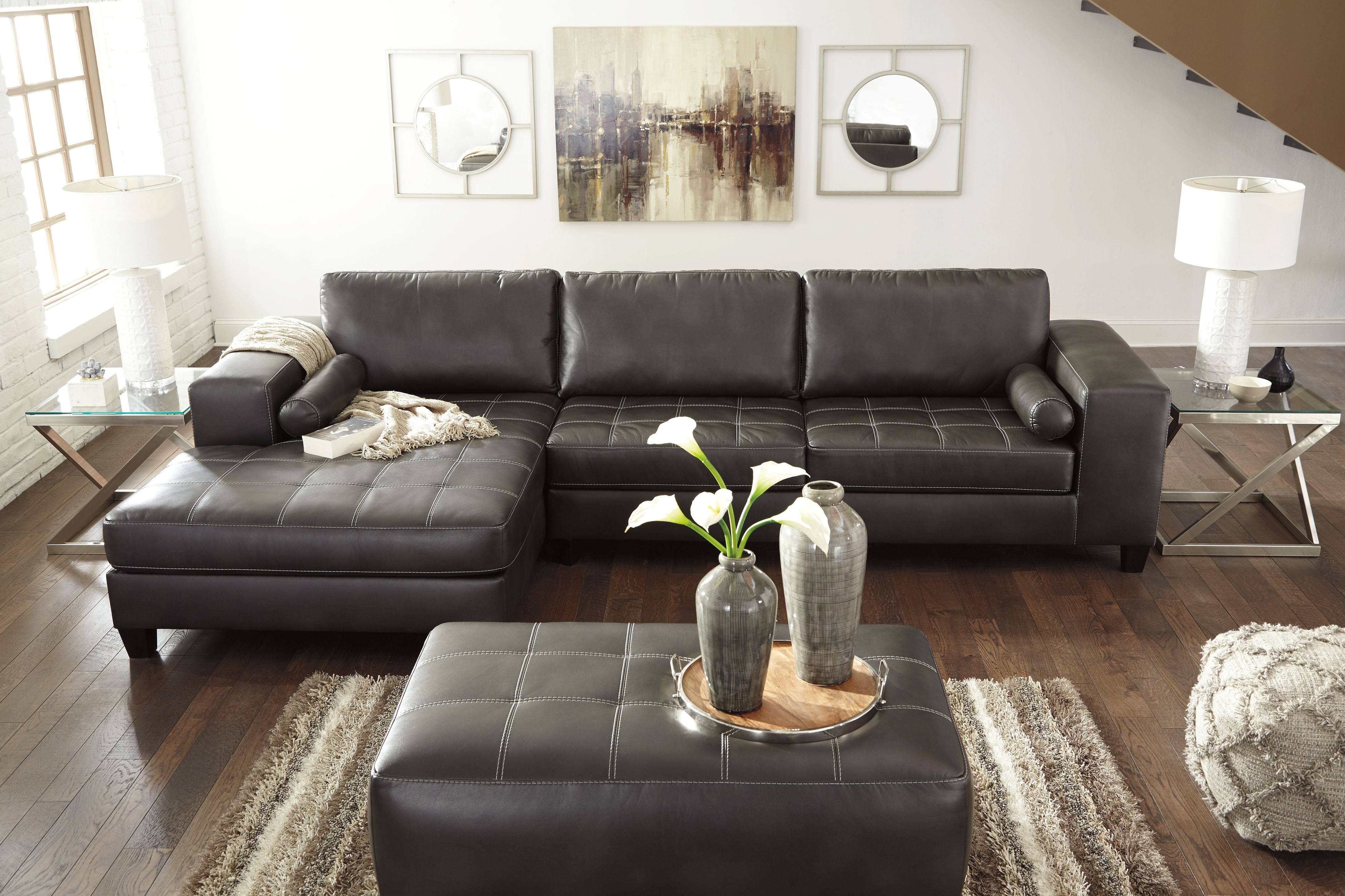 Ashley Nokomis 2 Piece Sectional With Chaise-Signature Design by Ashley®-American Furniture Outlet