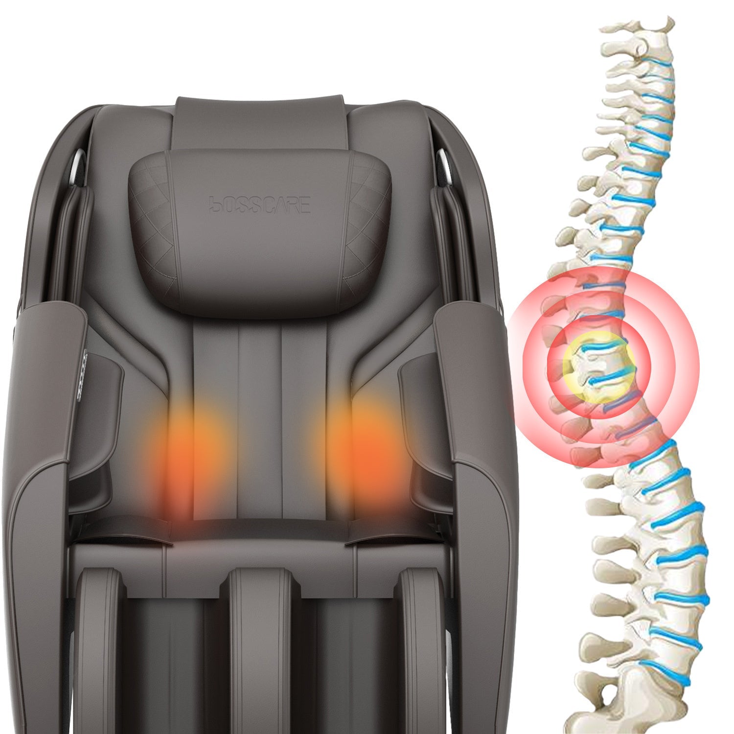 BOSSCARE Zero Gravity Massage Chair | Full Body Shiatsu Recliner-American Furniture Outlet