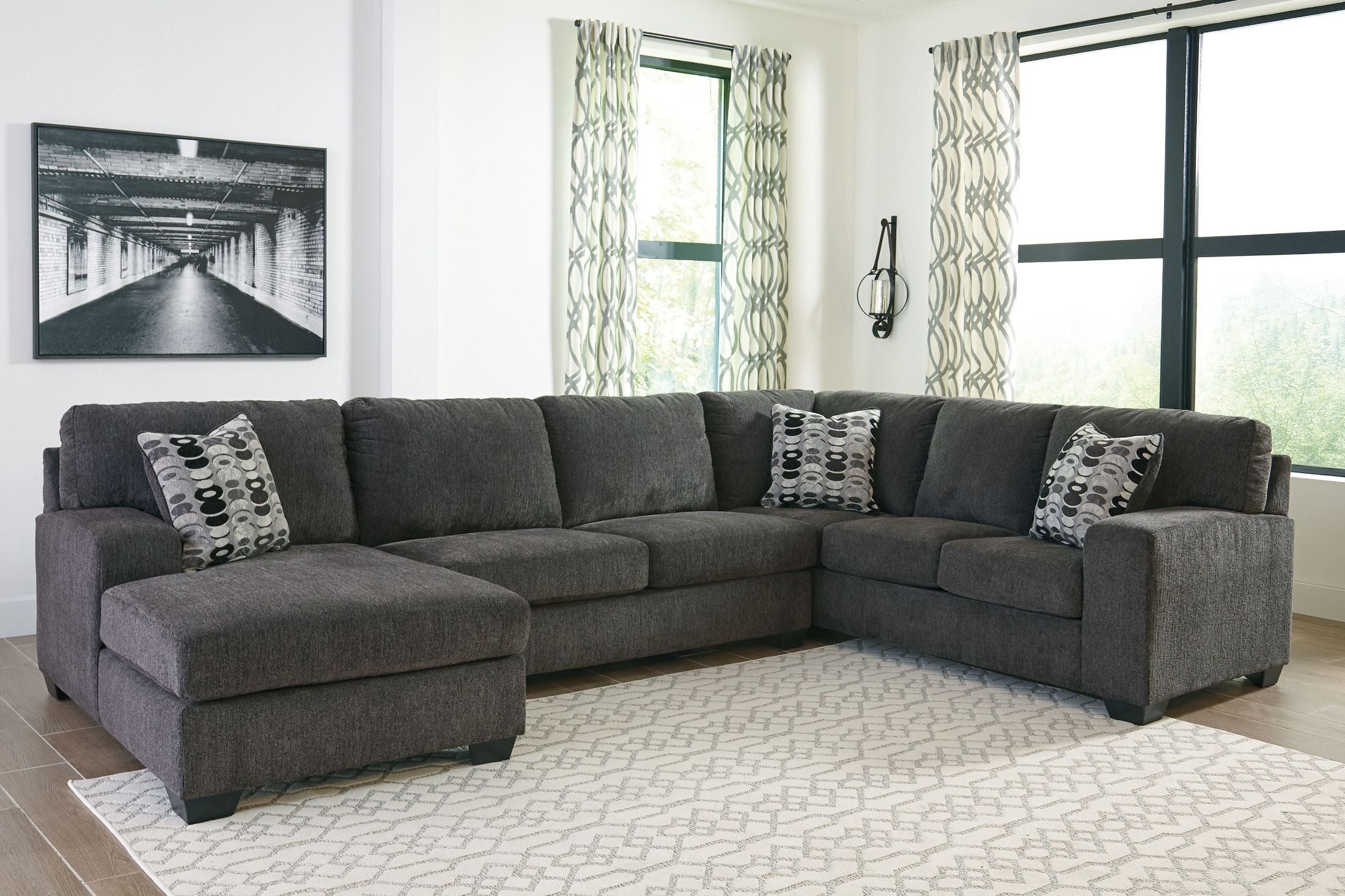 Ballinasloe 3 Piece Sectional With Chaise-Signature Design by Ashley®-American Furniture Outlet