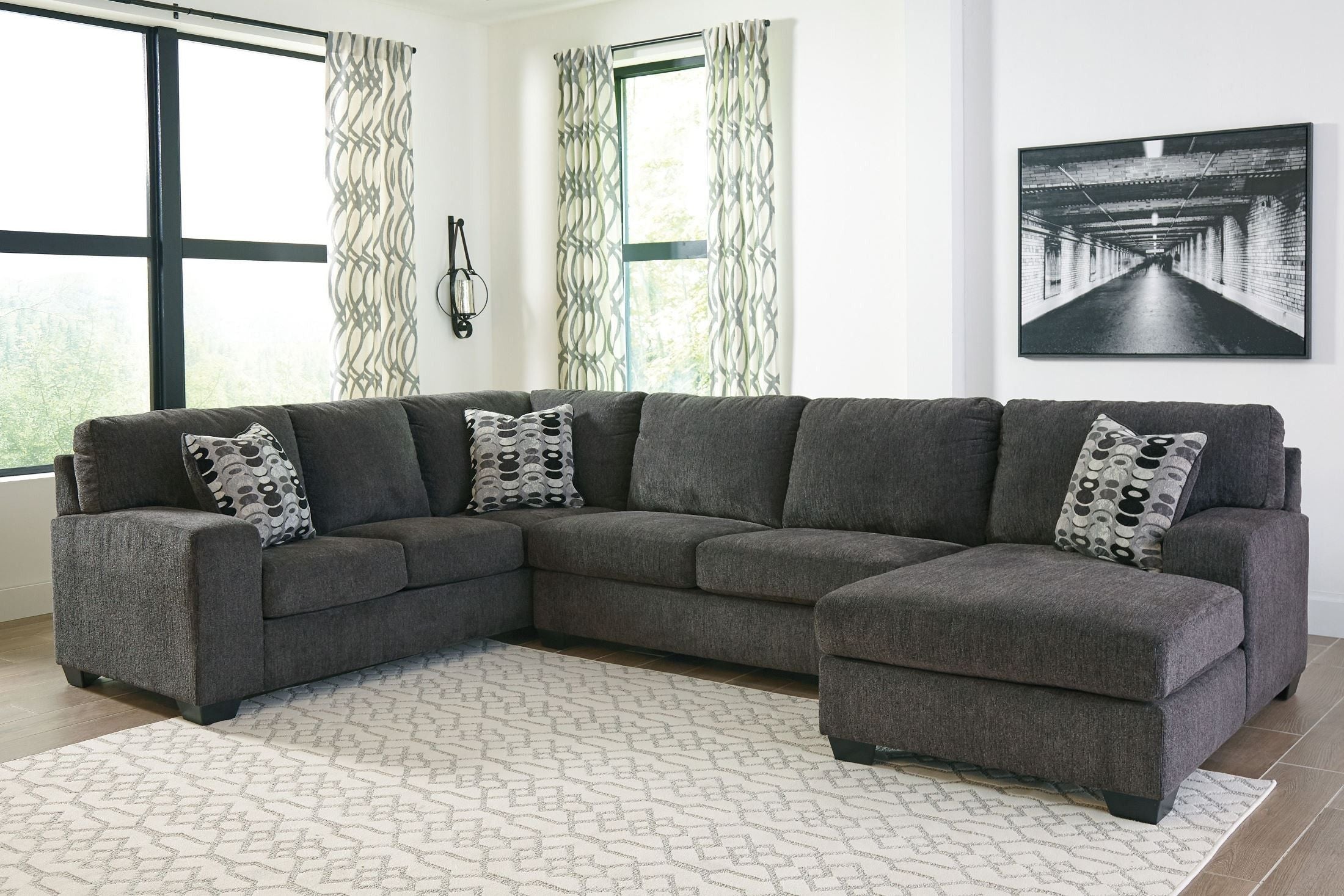 Ballinasloe 3 Piece Sectional With Chaise-Signature Design by Ashley®-American Furniture Outlet