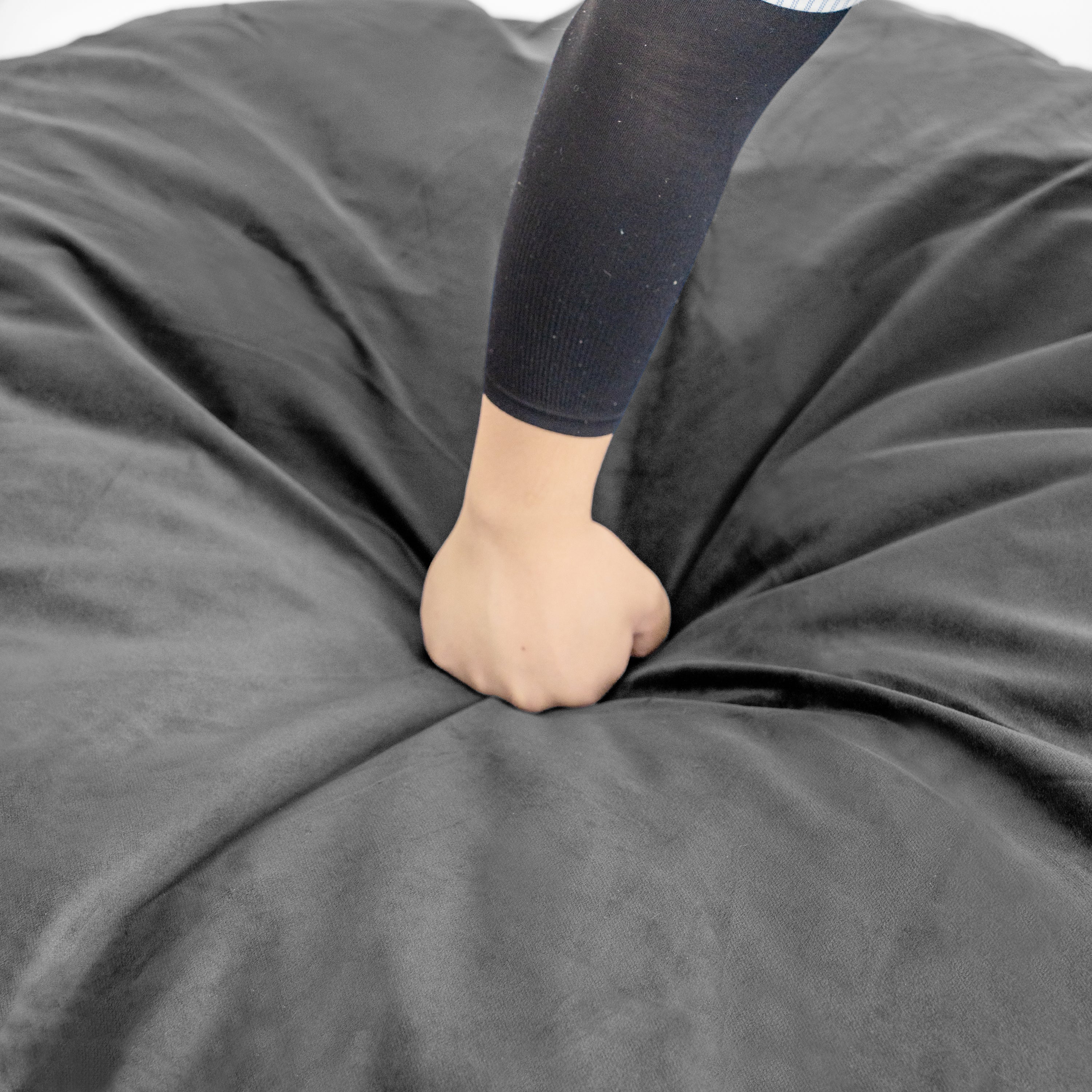 Bean Bag Chair: Giant 5' Memory Foam with Microfiber Cover-American Furniture Outlet