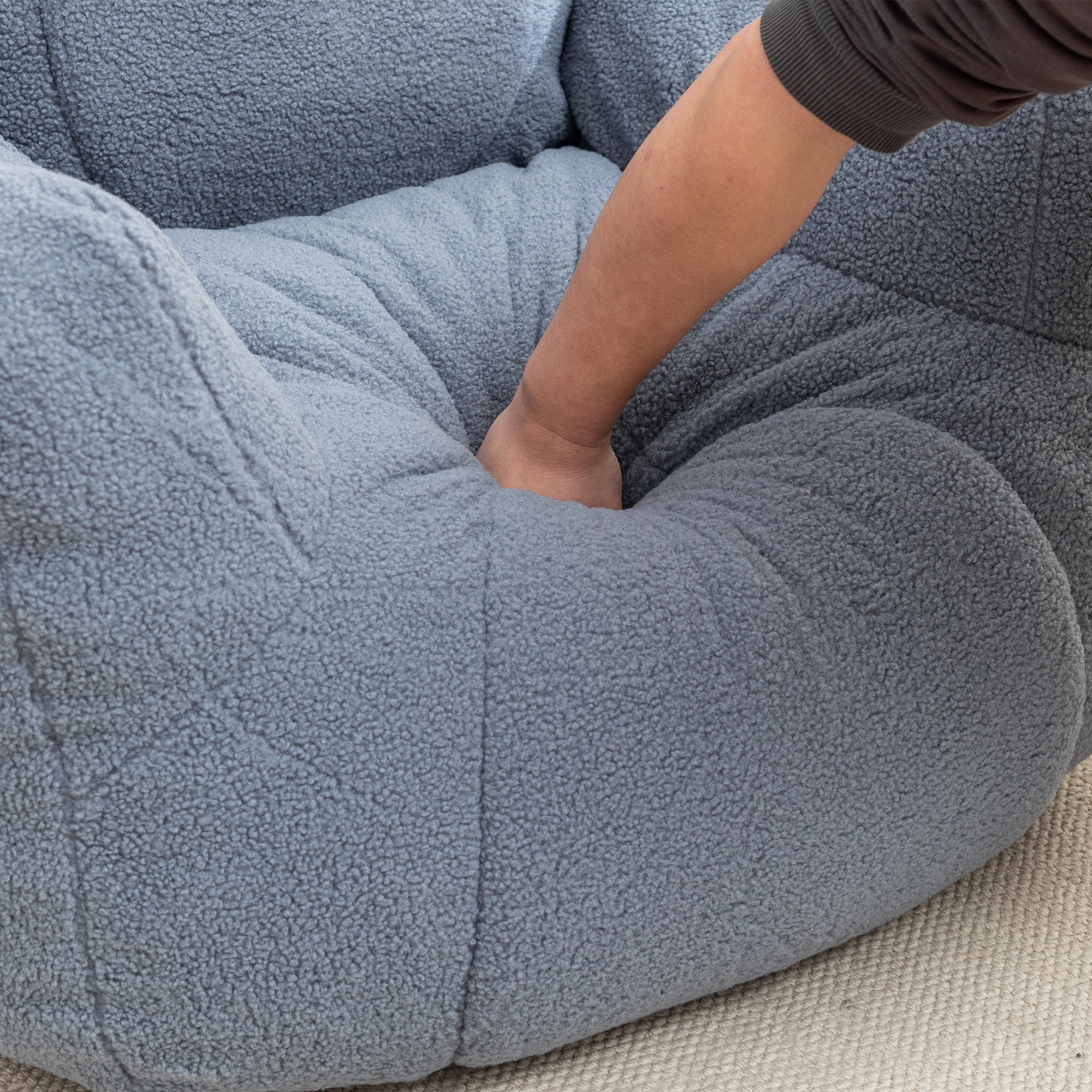 Bean Bag Chair with Memory Foam Filling-American Furniture Outlet