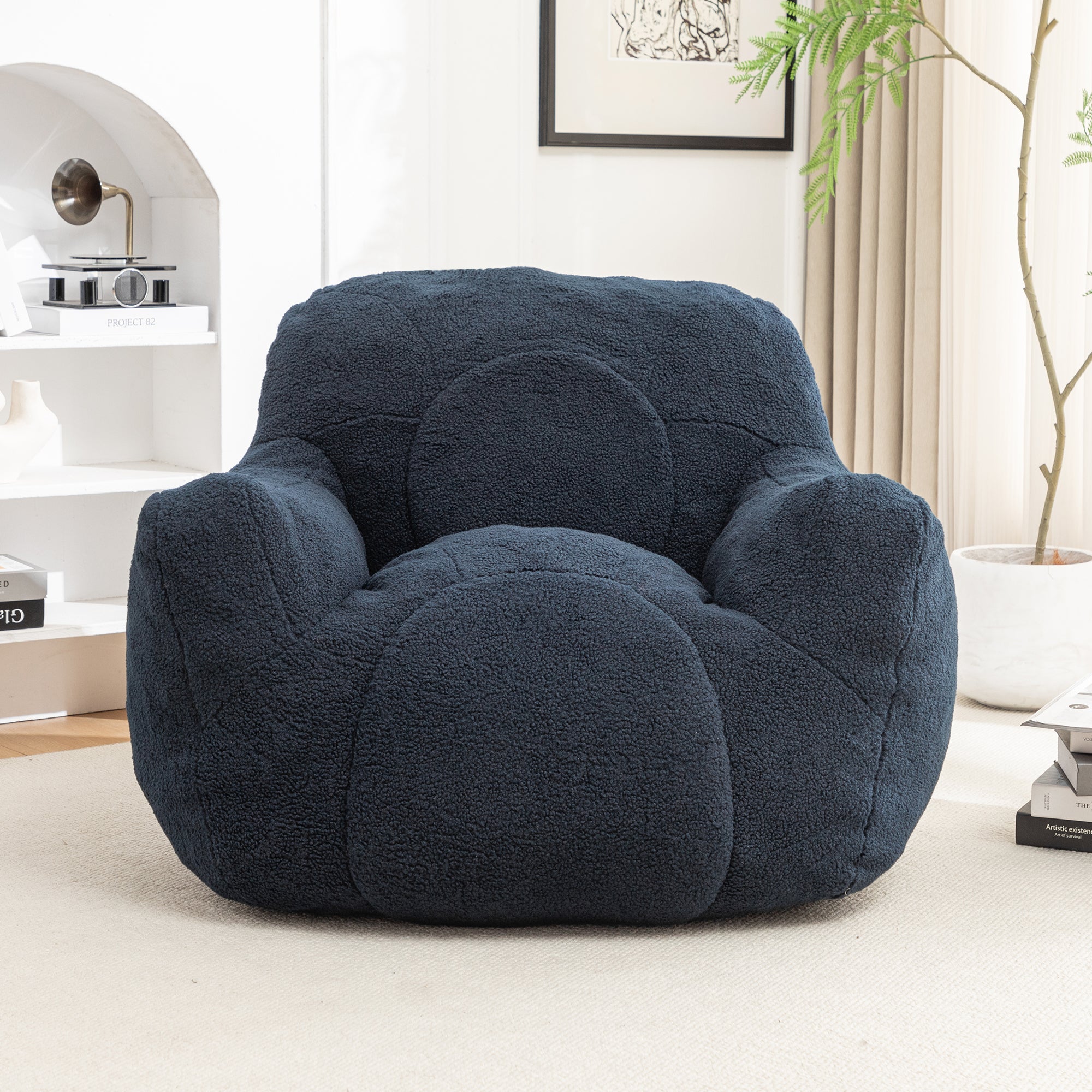 Bean Bag Chair with Memory Foam Filling-American Furniture Outlet