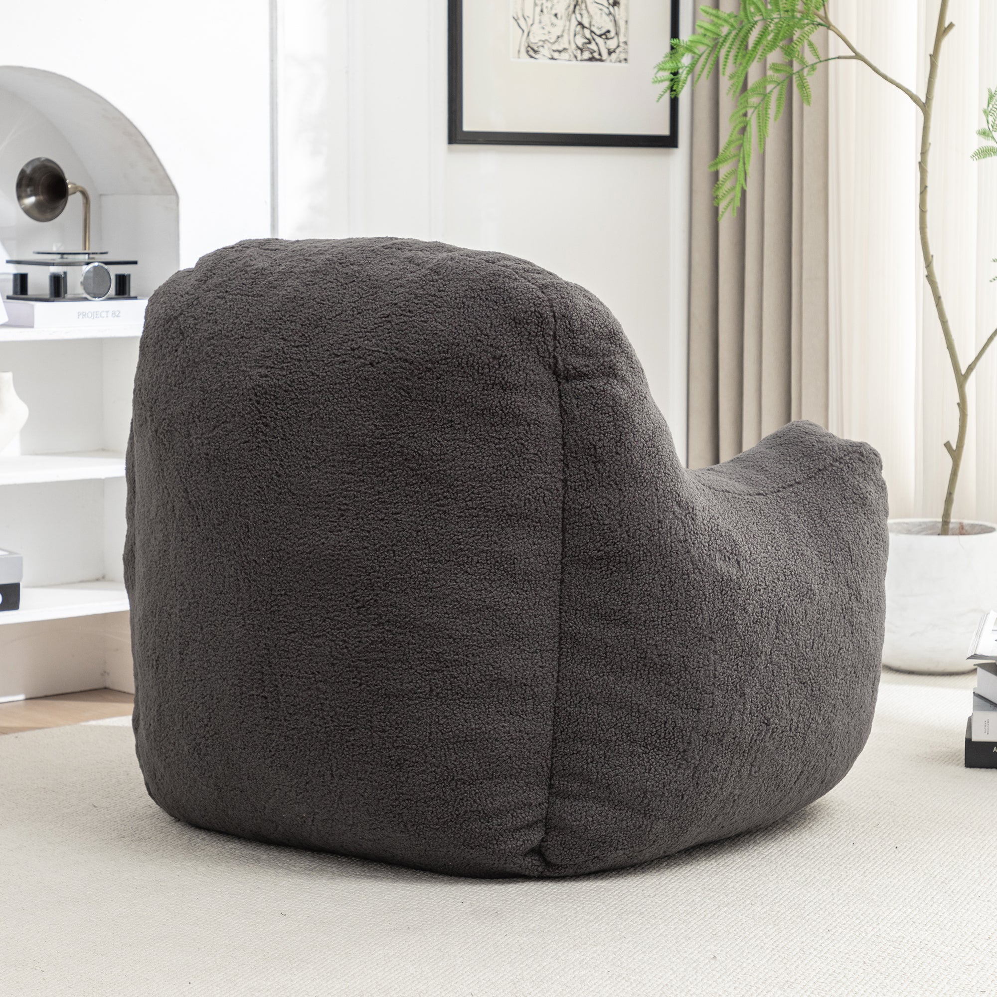 Bean Bag Chair with Memory Foam Filling-American Furniture Outlet