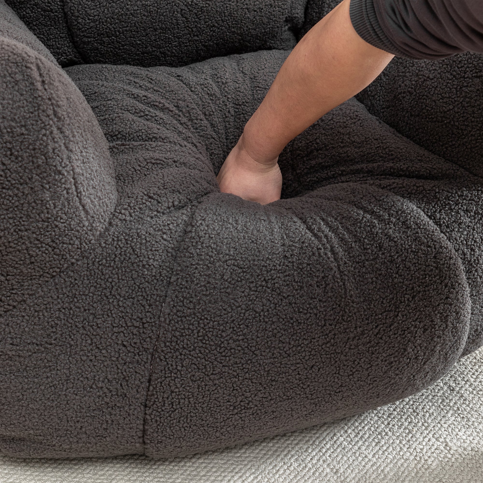 Bean Bag Chair with Memory Foam Filling-American Furniture Outlet