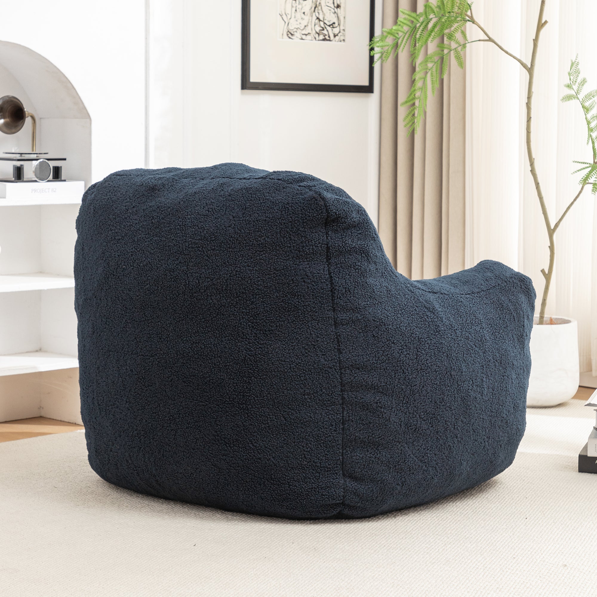 Bean Bag Chair with Memory Foam Filling-American Furniture Outlet