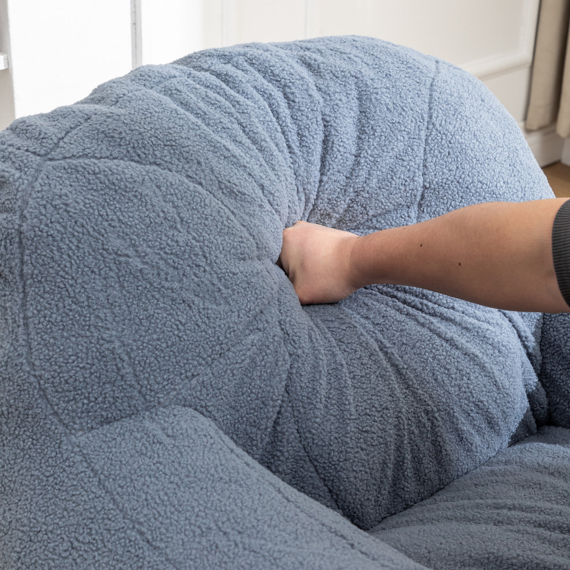 Bean Bag Chair with Memory Foam Filling-American Furniture Outlet