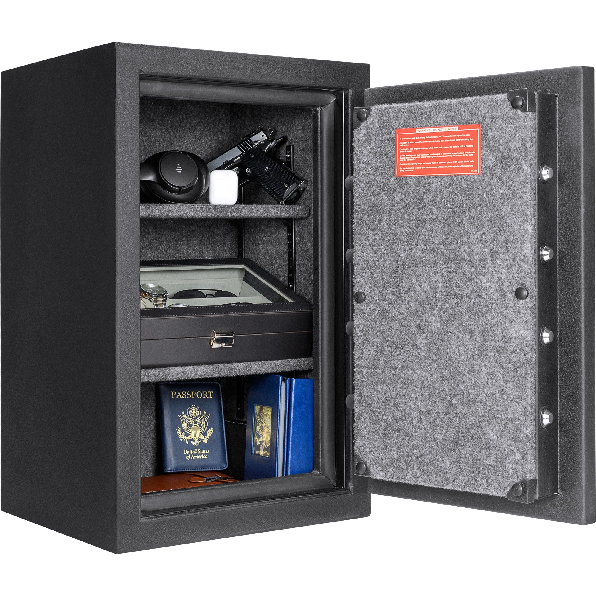 Biometric Fire Safe 2.02 cu ft - Keypad, Waterproof-American Furniture Outlet