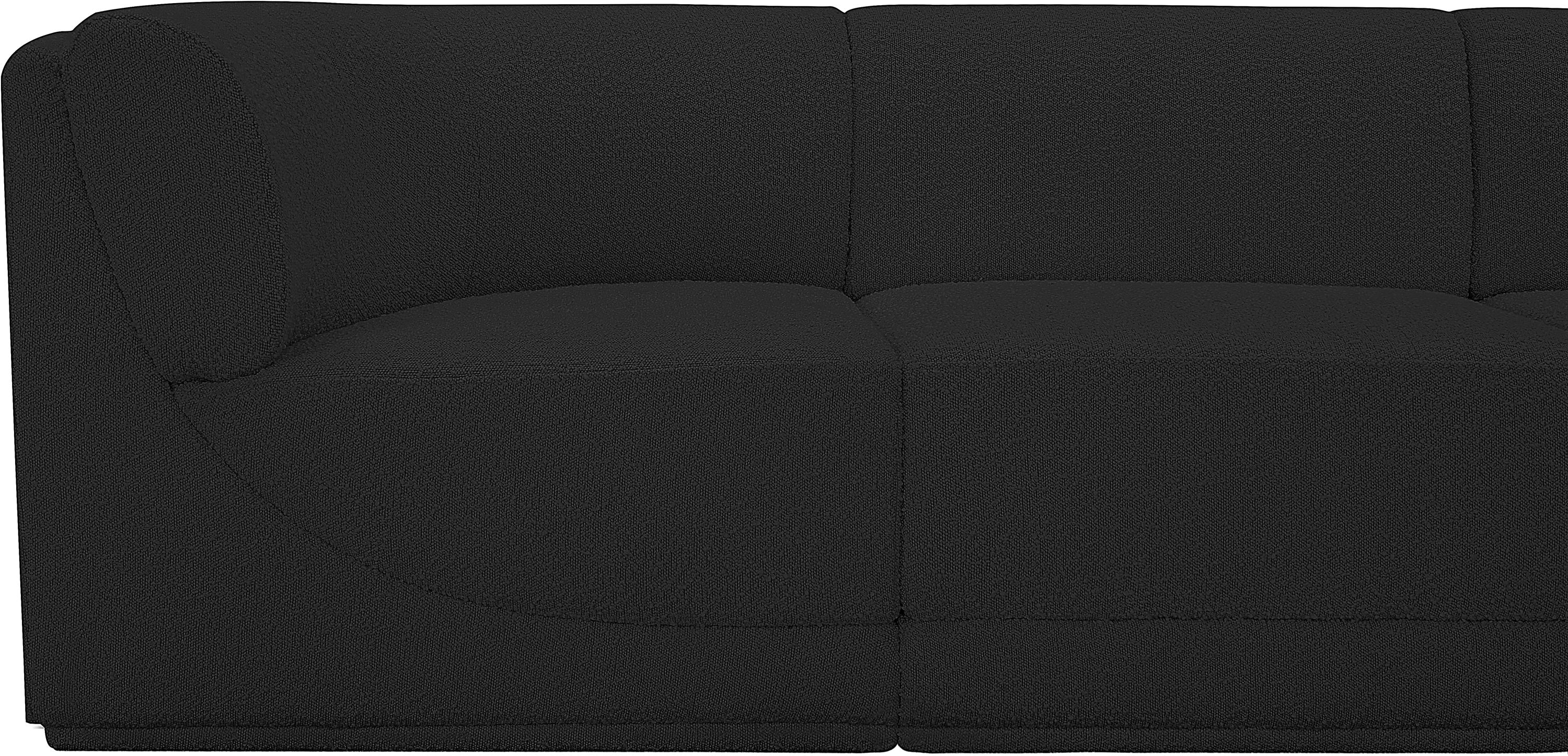 Boucle Fabric Sectional: Ollie - Luxe Comfort & Style-Meridian-American Furniture Outlet