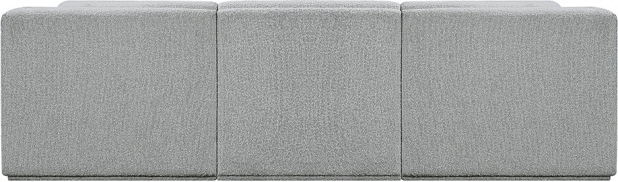 Boucle Fabric Sectional: Ollie - Luxe Comfort & Style-Meridian-American Furniture Outlet