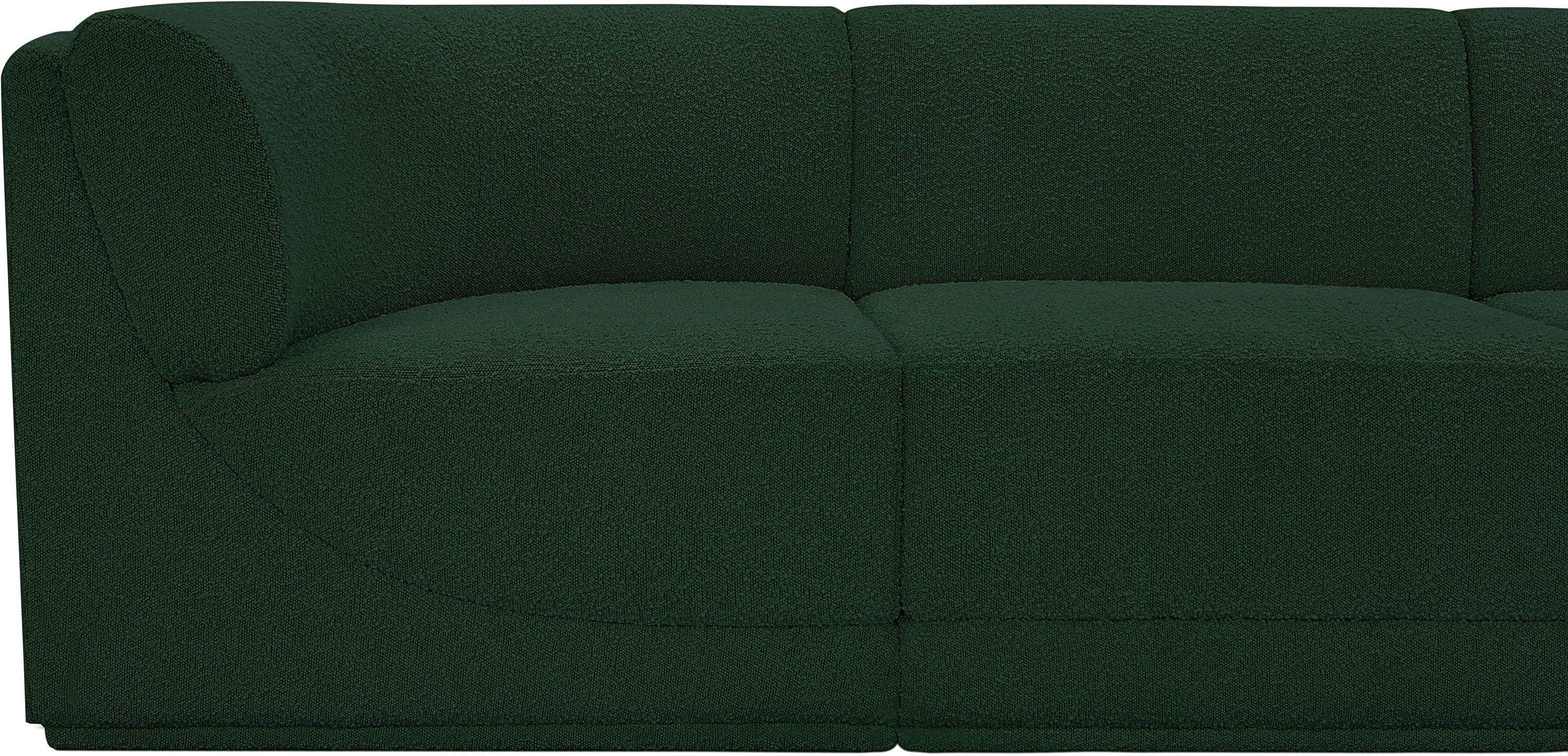 Boucle Fabric Sectional: Ollie - Luxe Comfort & Style-Meridian-American Furniture Outlet