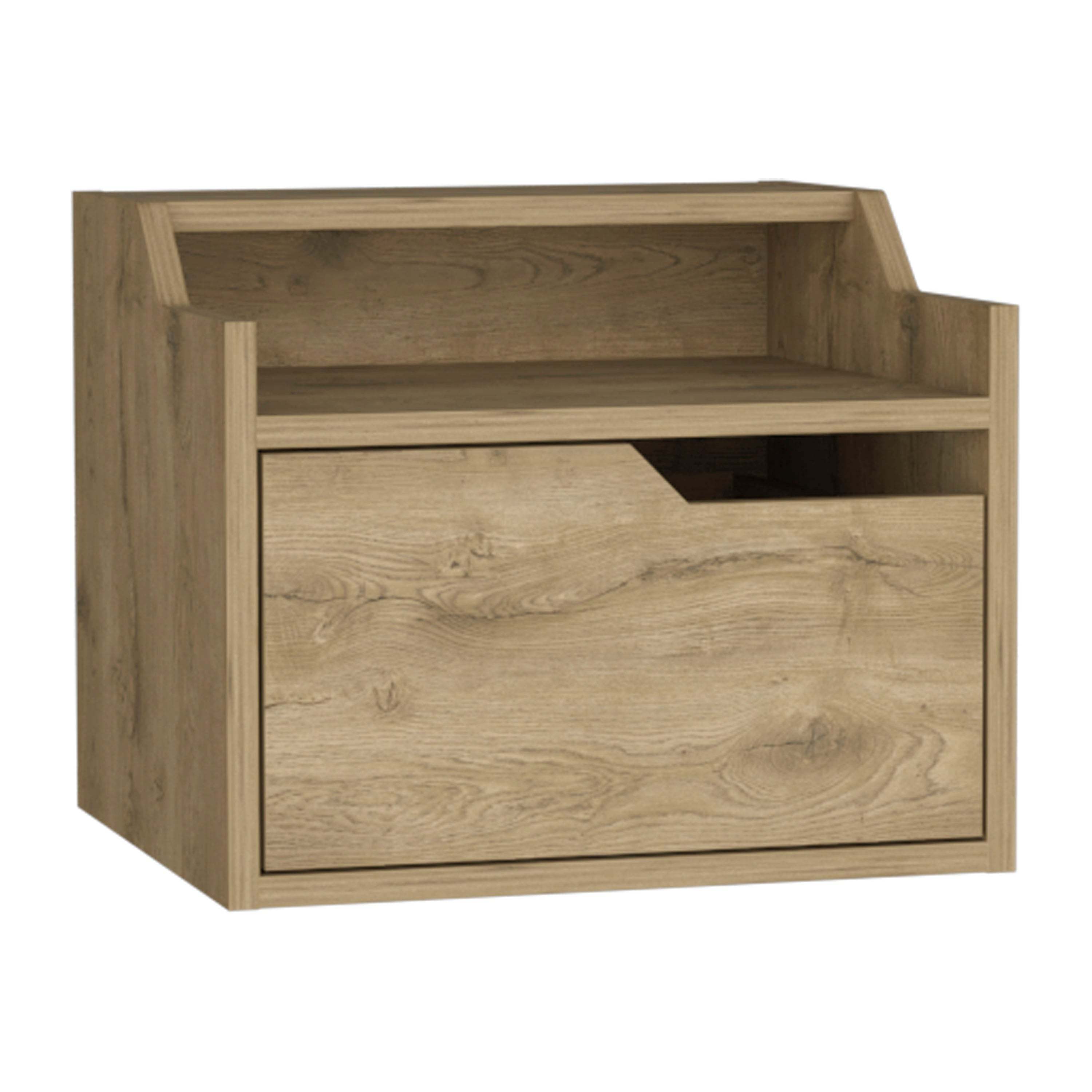 Busan Floating Nightstand - Modern End Table-American Furniture Outlet