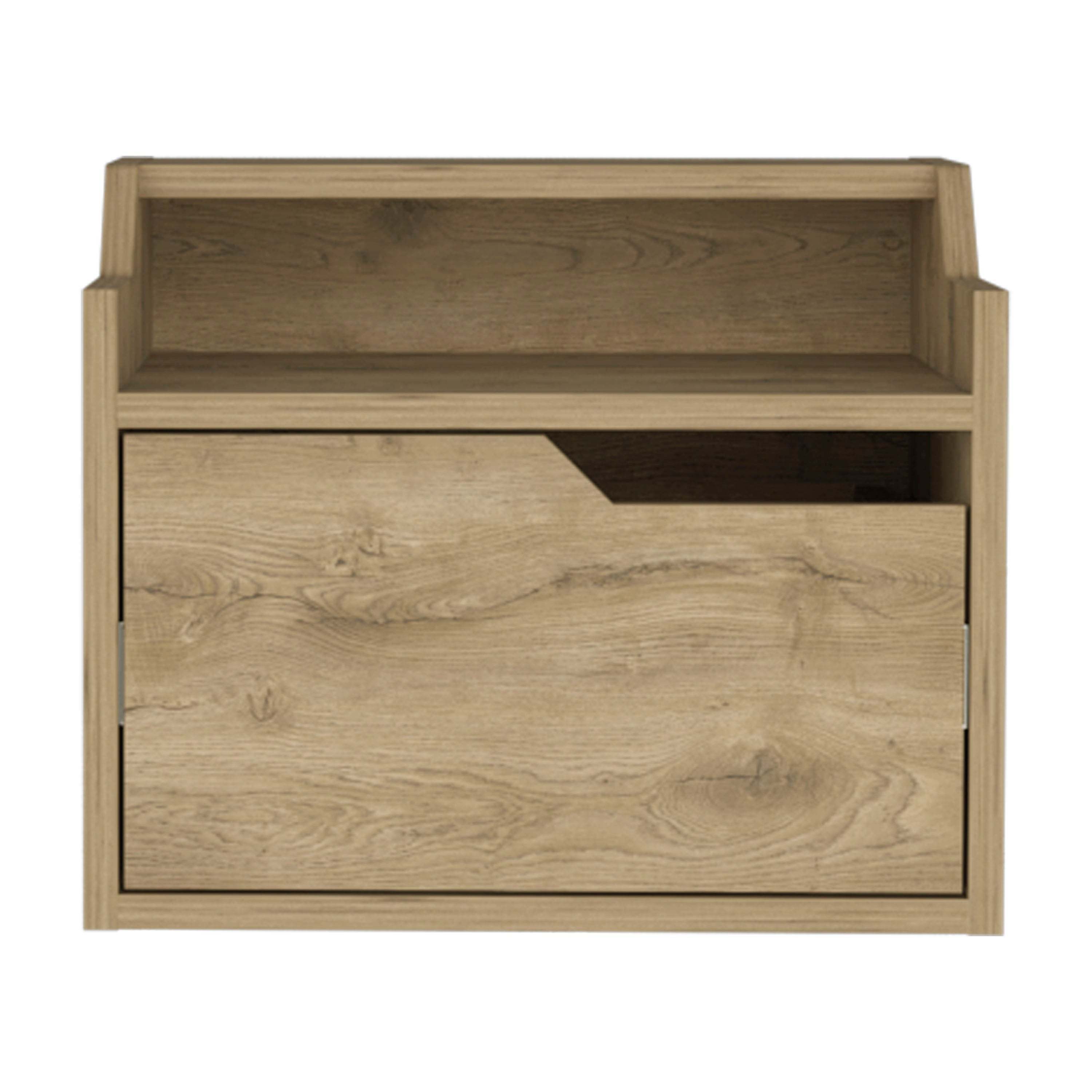 Busan Floating Nightstand - Modern End Table-American Furniture Outlet