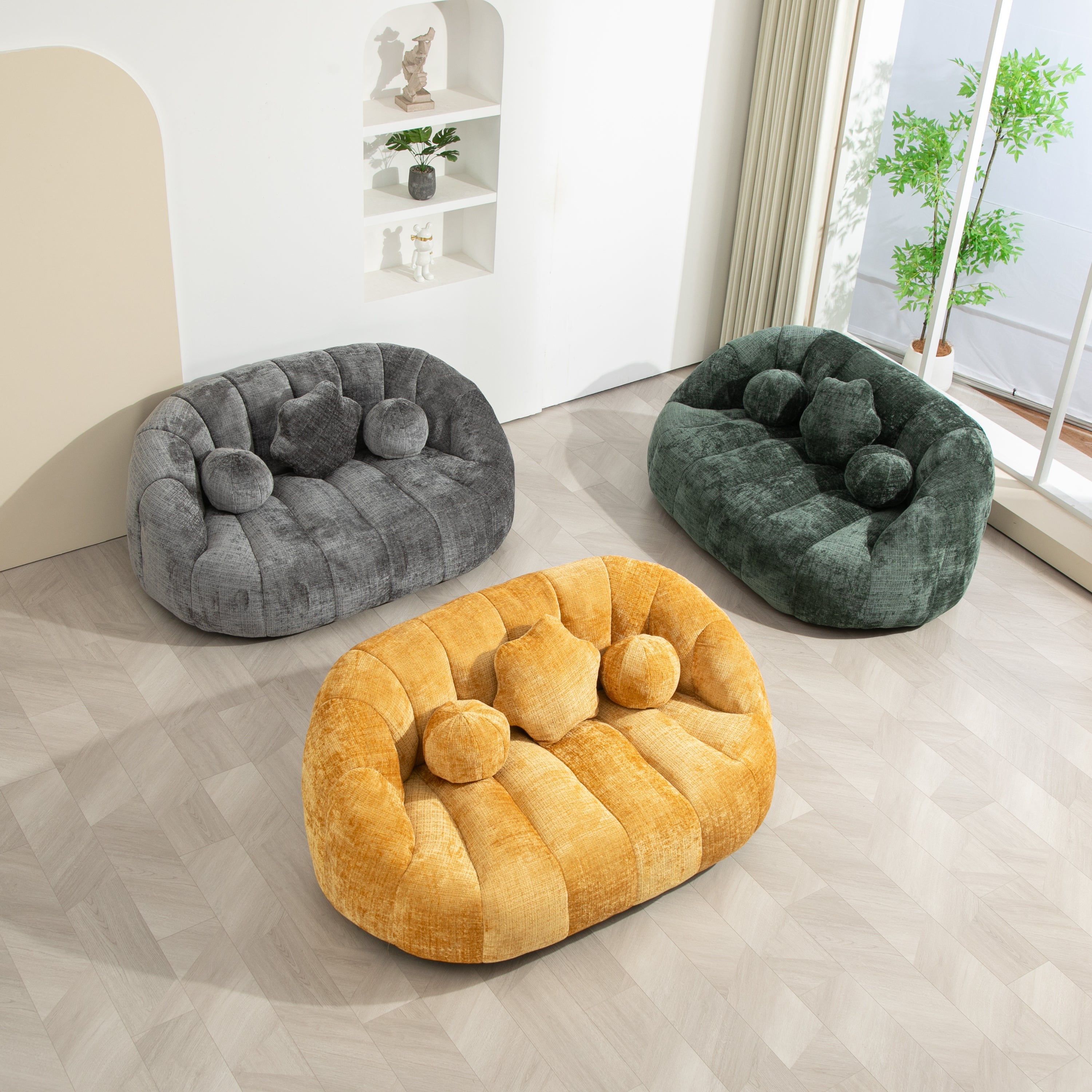 COOLMORE Bean Bag Chair | Lazy Sofa Lounger-American Furniture Outlet