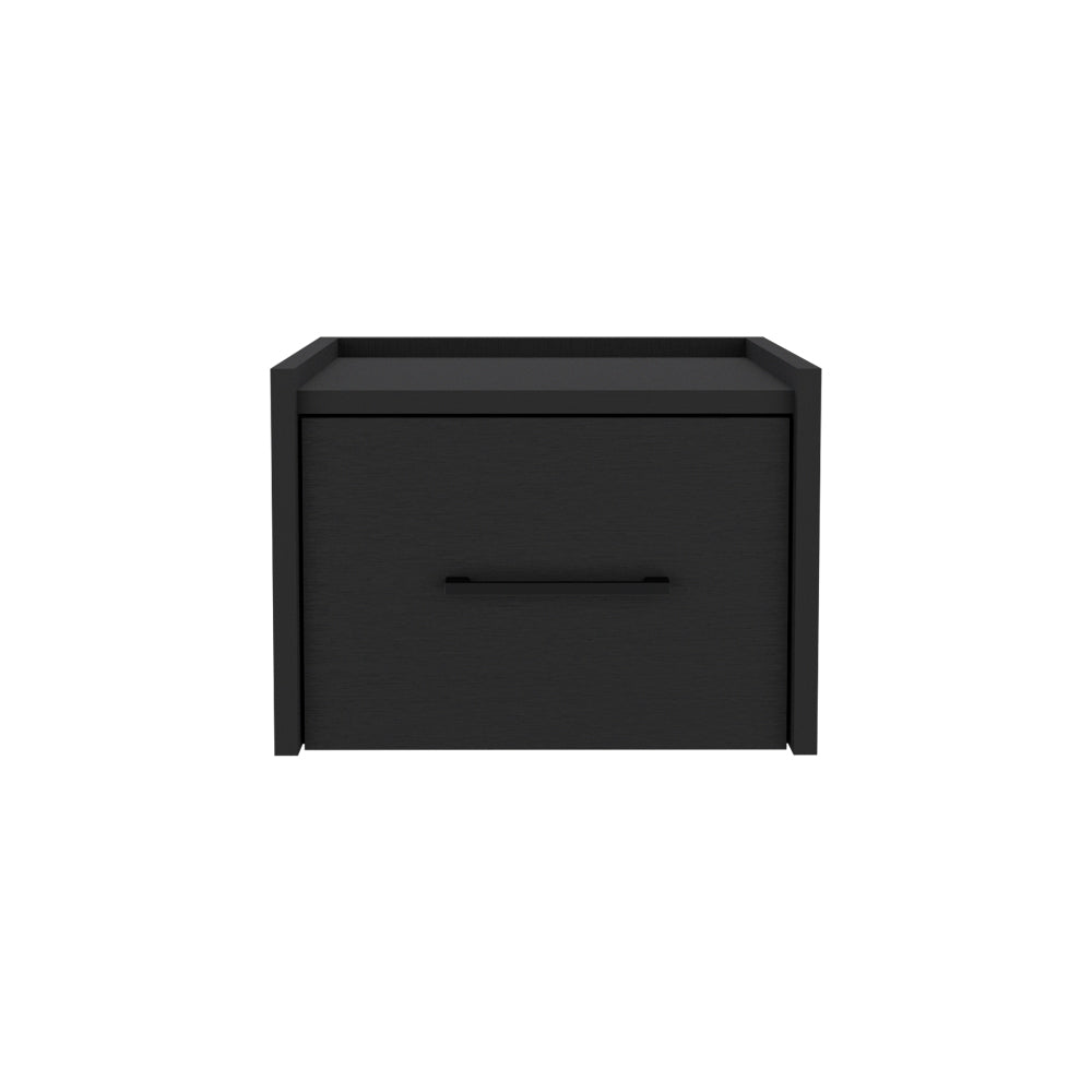 Calion Floating Nightstand - Black-American Furniture Outlet